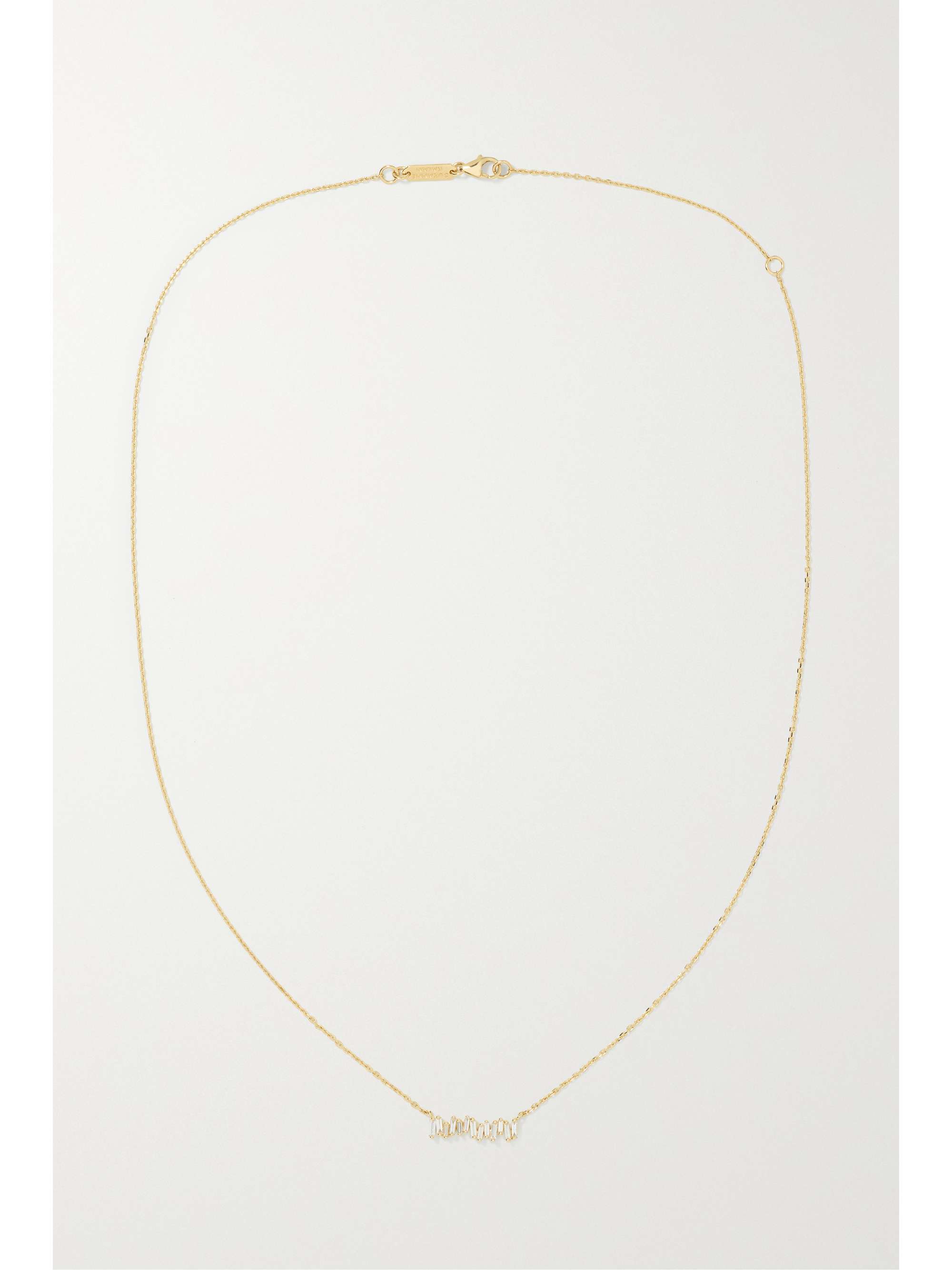 SUZANNE KALAN 18-karat gold diamond necklace