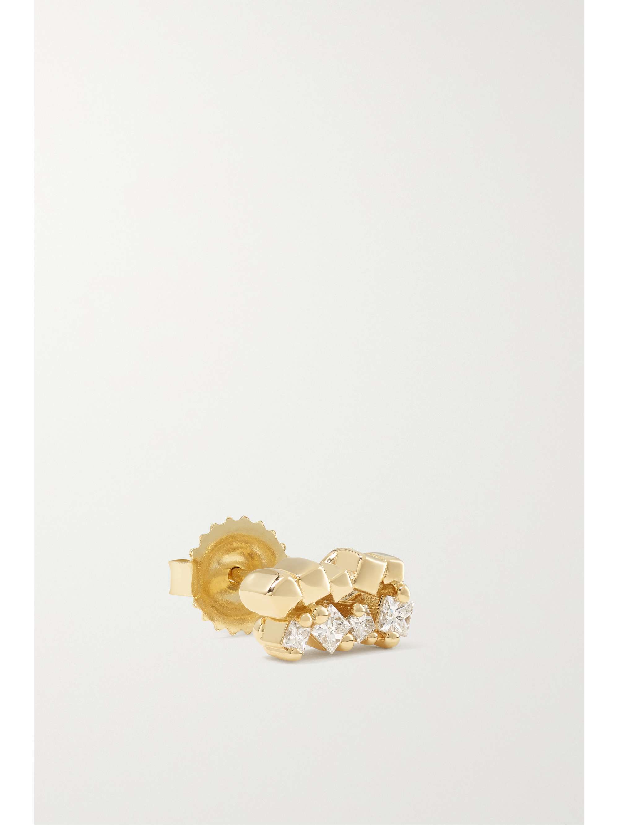 SUZANNE KALAN 18-karat gold diamond earrings