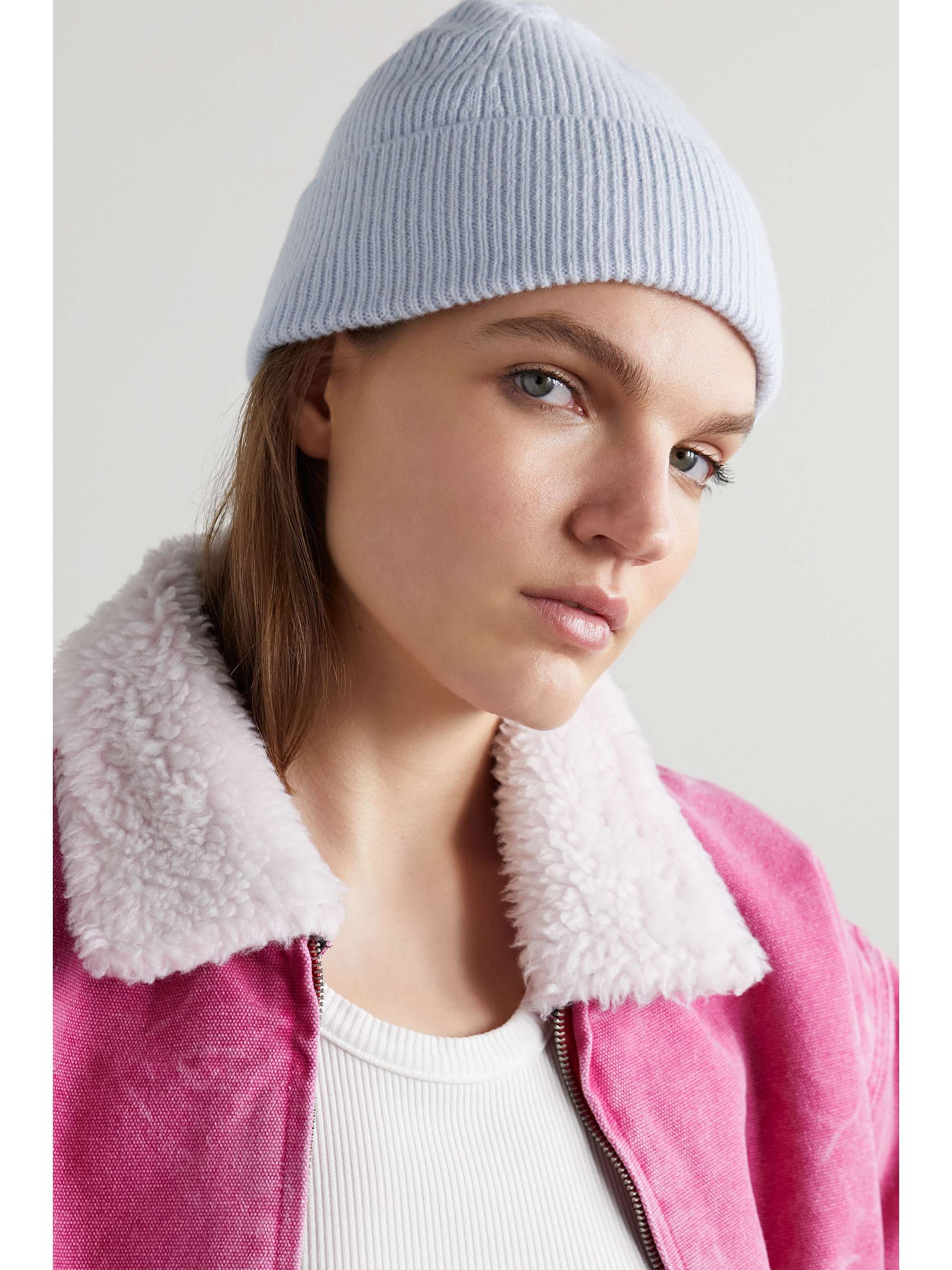 ACNE STUDIOS Kriv ribbed wool and cashmere-blend beanie