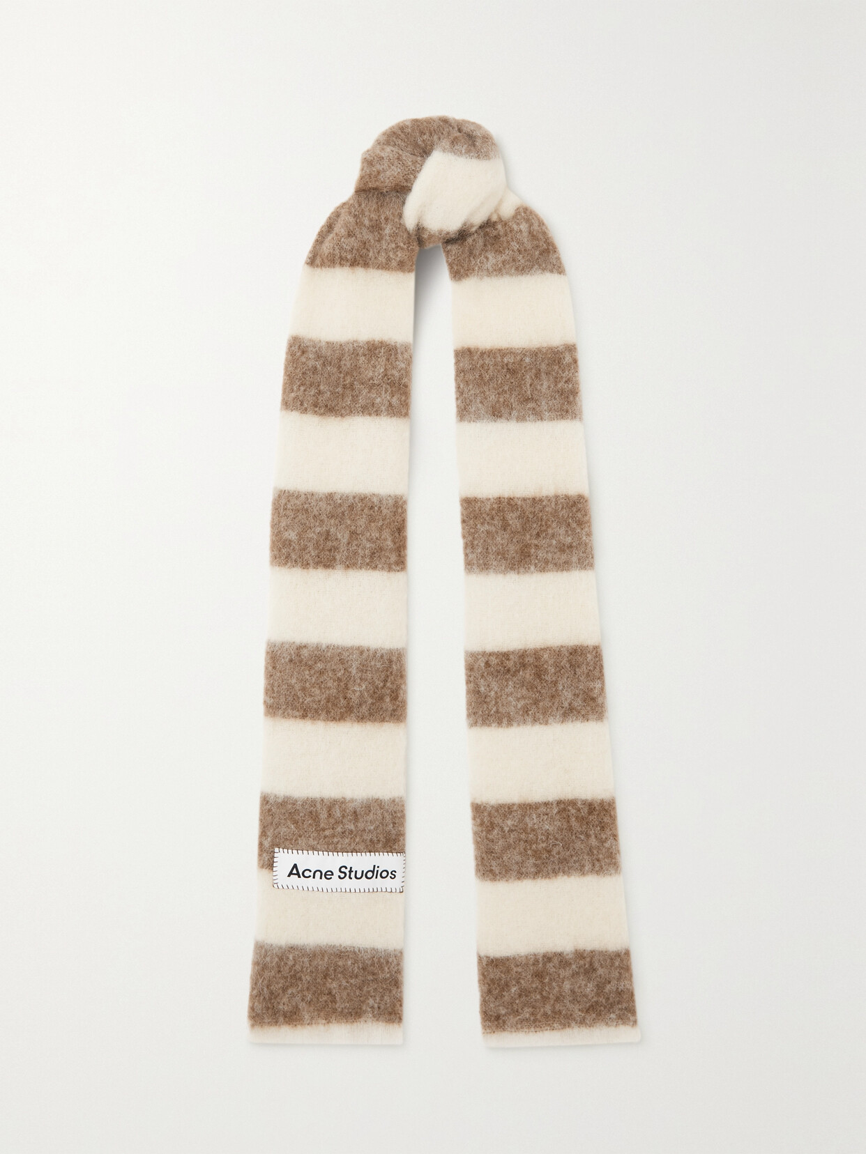 ACNE STUDIOS STRIPED KNITTED SCARF