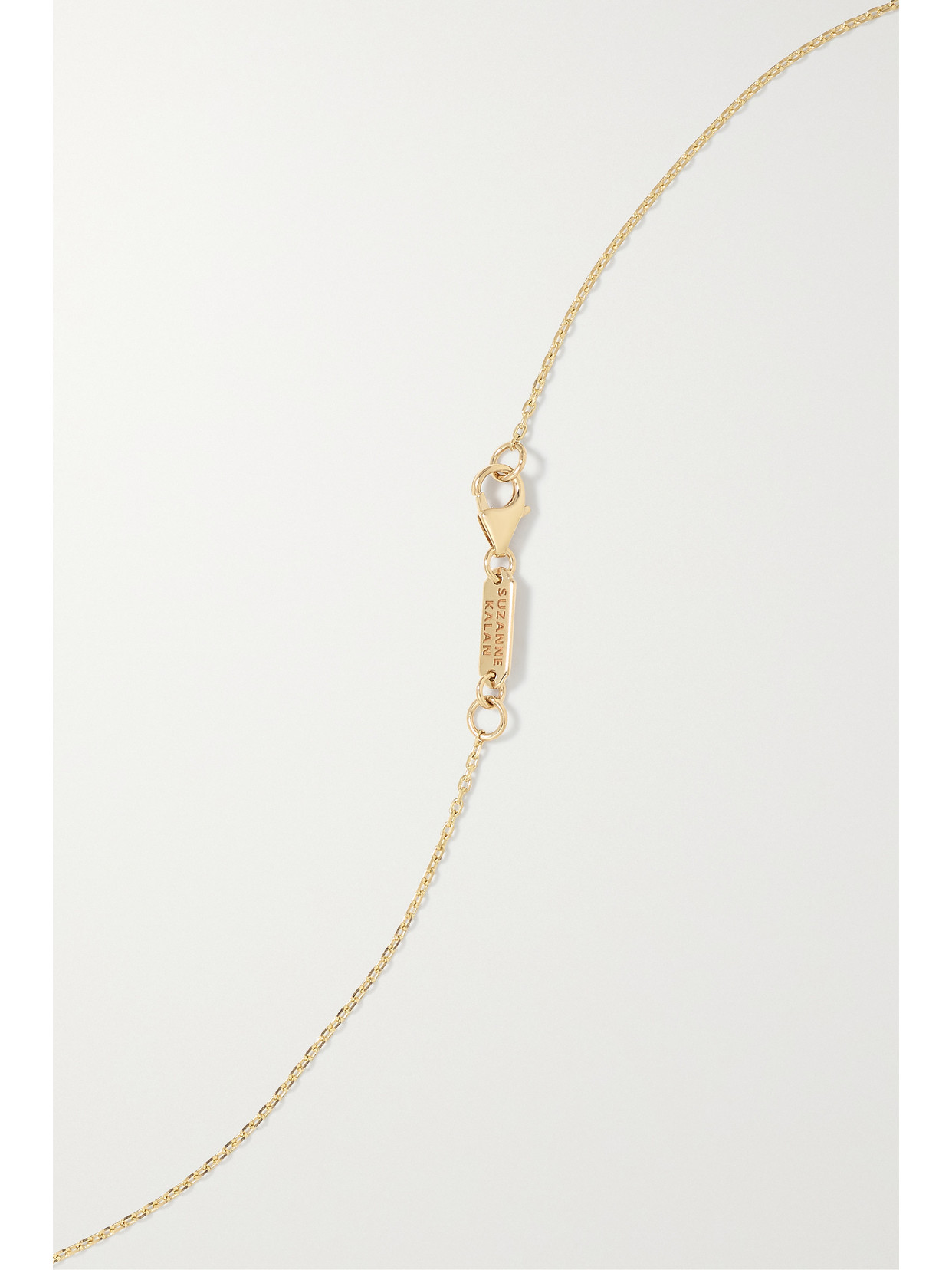 Shop Suzanne Kalan Mini Butterfly 18-karat Gold Diamond Necklace