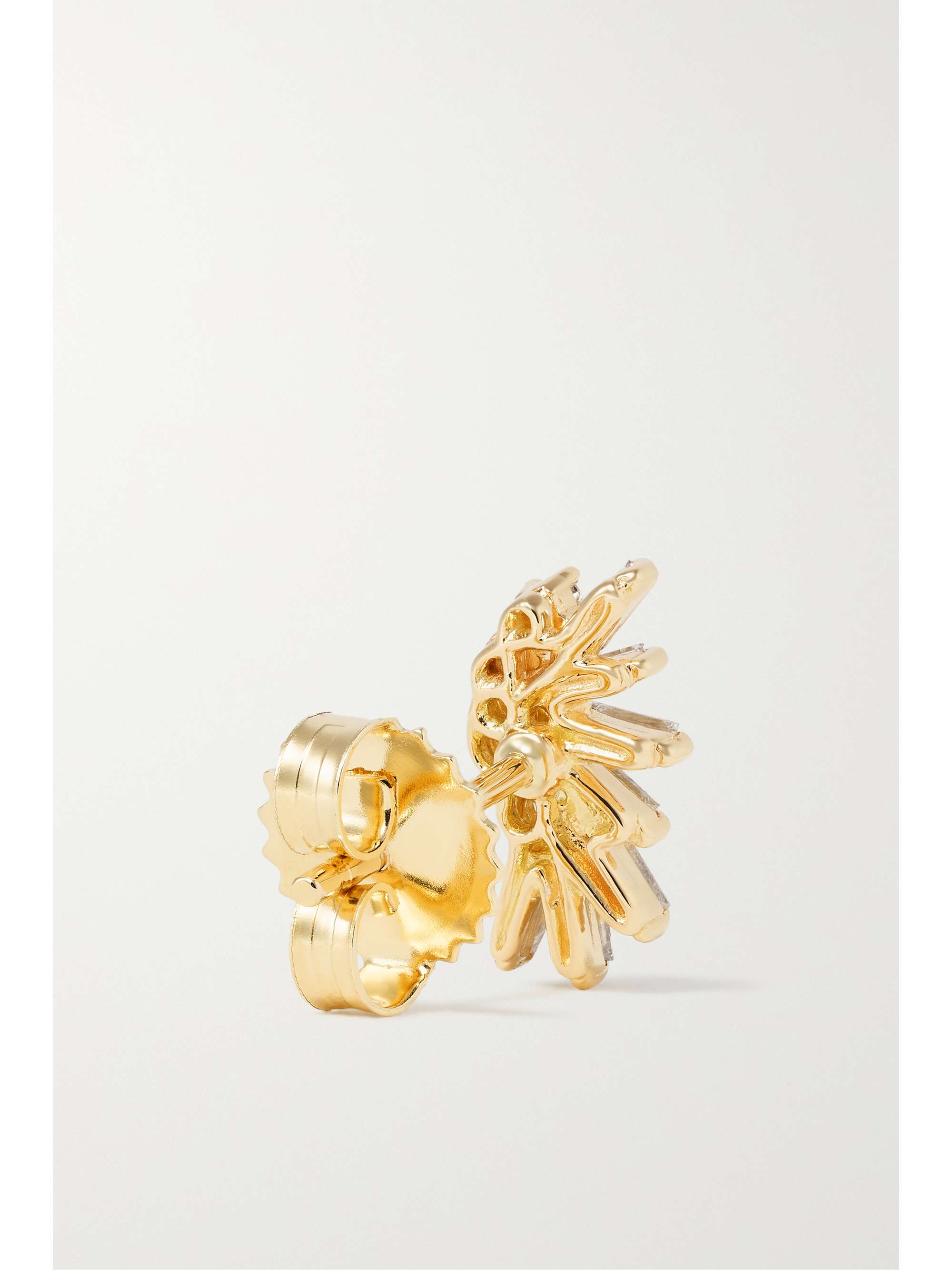 SUZANNE KALAN 18-karat gold diamond earrings