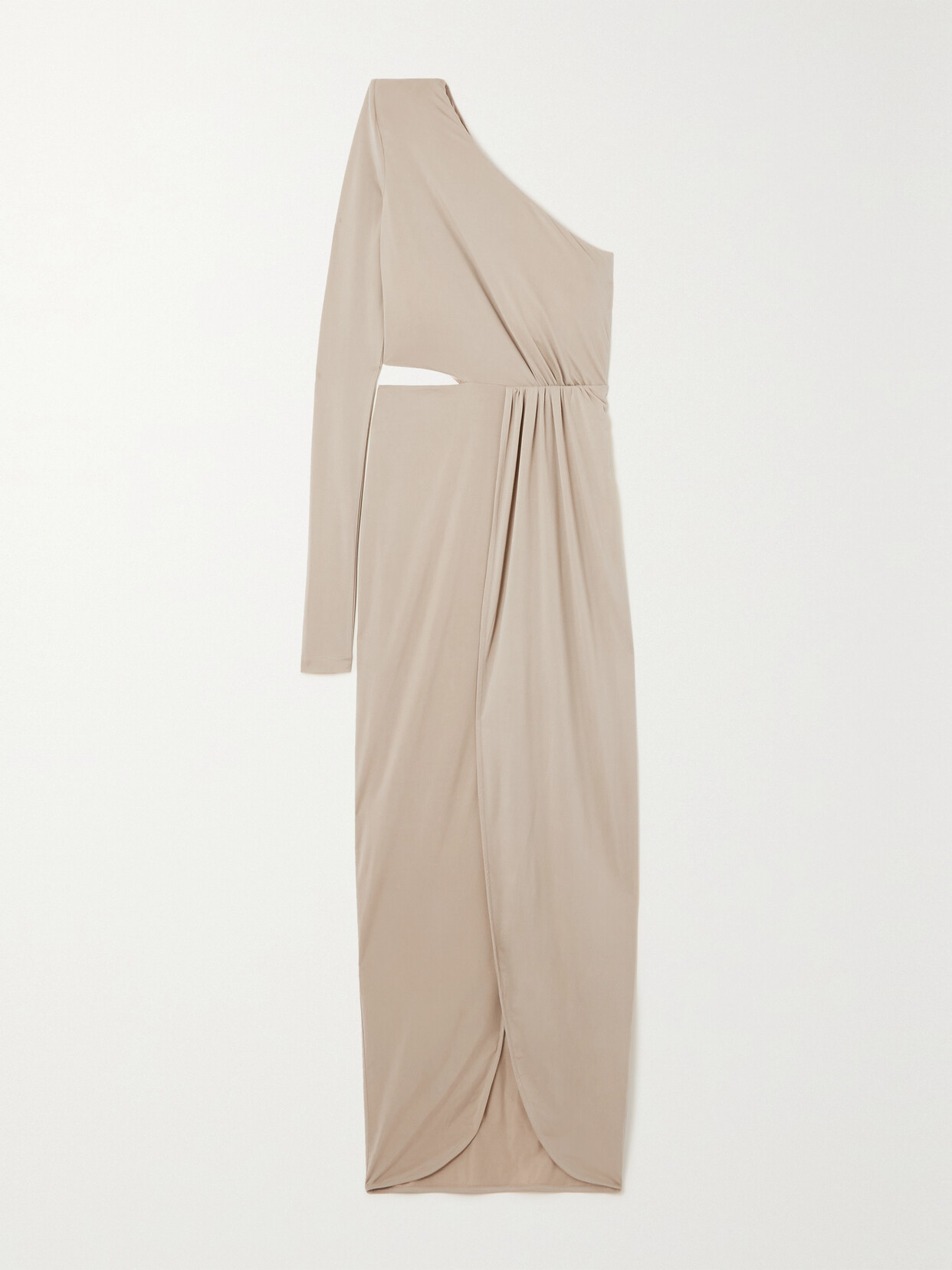 GAUGE81 - Suani One-sleeve Cutout Stretch-jersey Maxi Dress - Neutrals