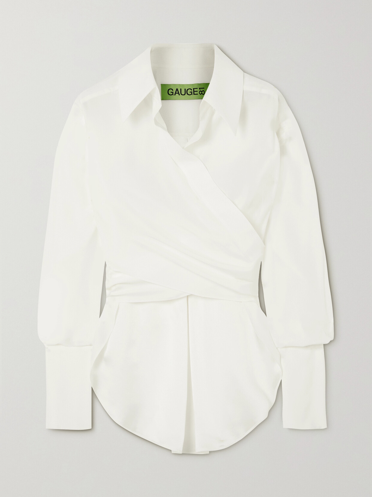 GAUGE81 - Sabinas Silk Wrap Shirt - White