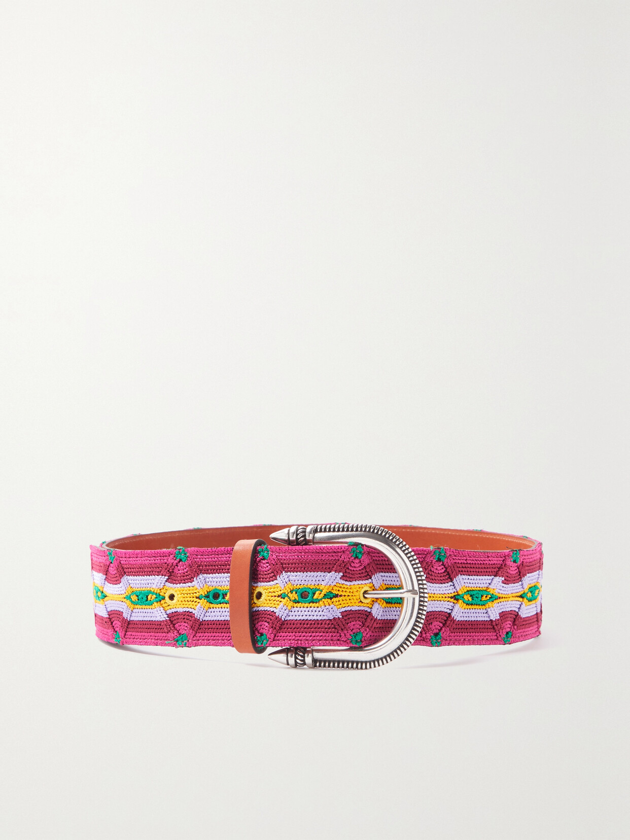 Etro - Embroidered Leather Belt - 75