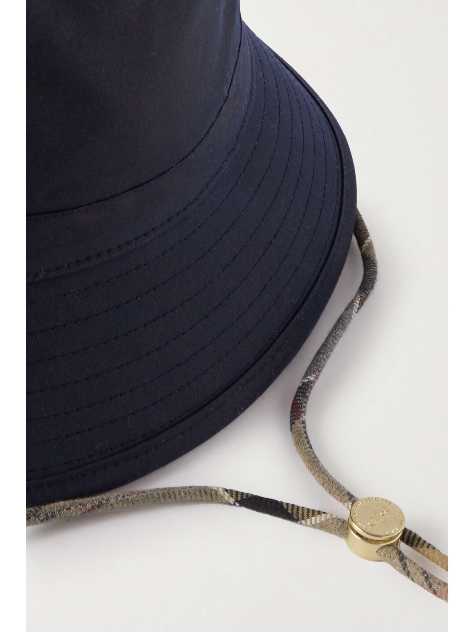CHLOÉ + Barbour waxed cotton-canvas bucket hat