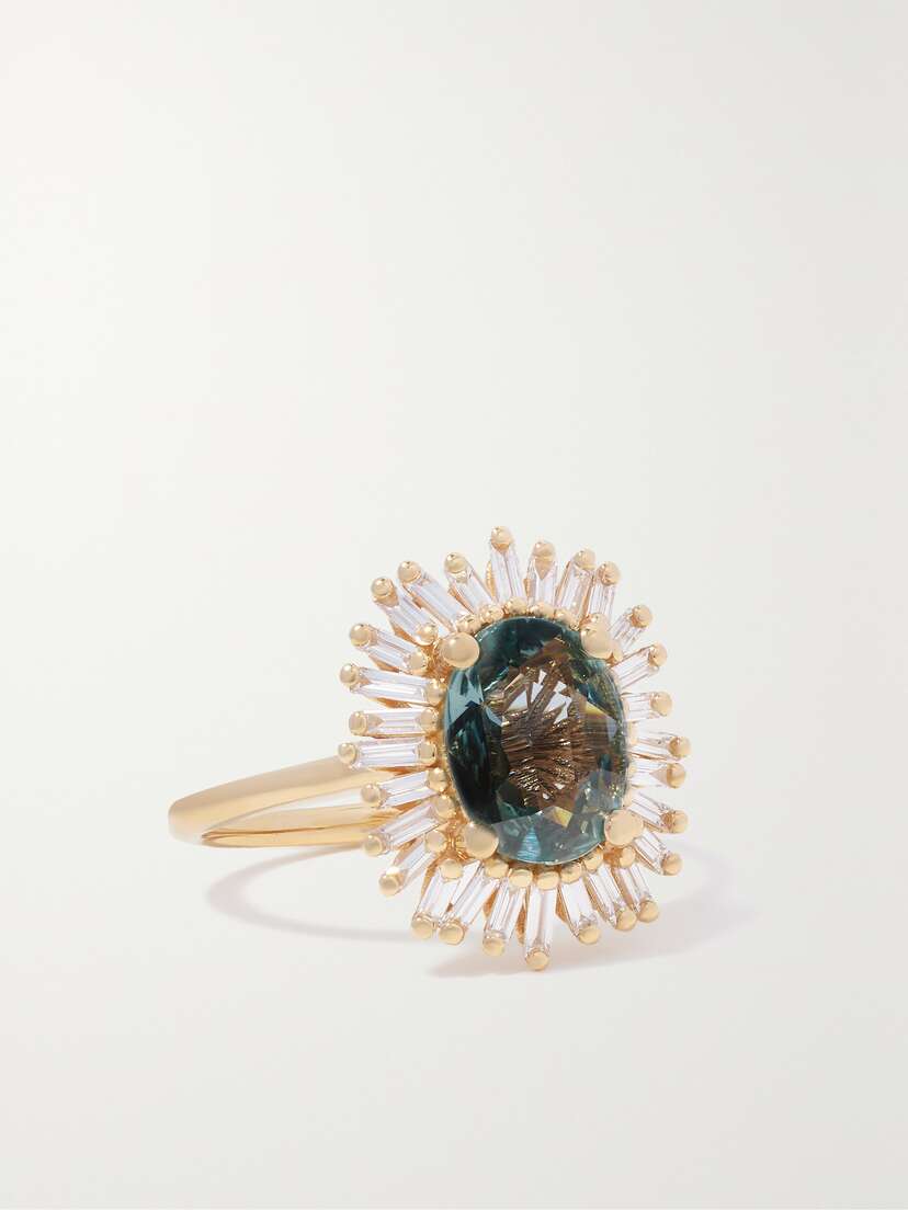 Suzanne Kalan 18-karat Gold, Sapphire And Diamond Ring