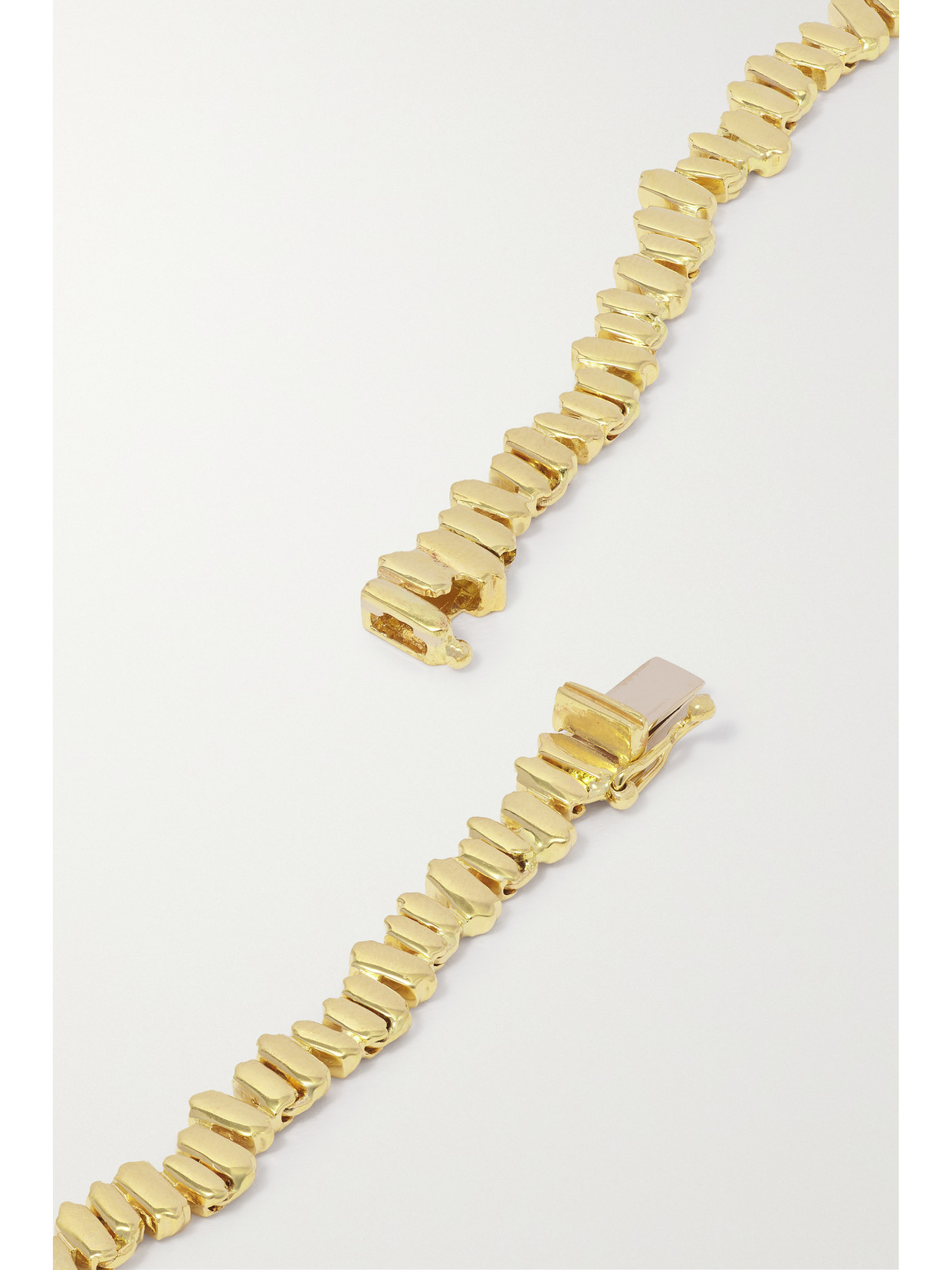 Suzanne Kalan 18-karat Gold Emerald Tennis Necklace In Gold