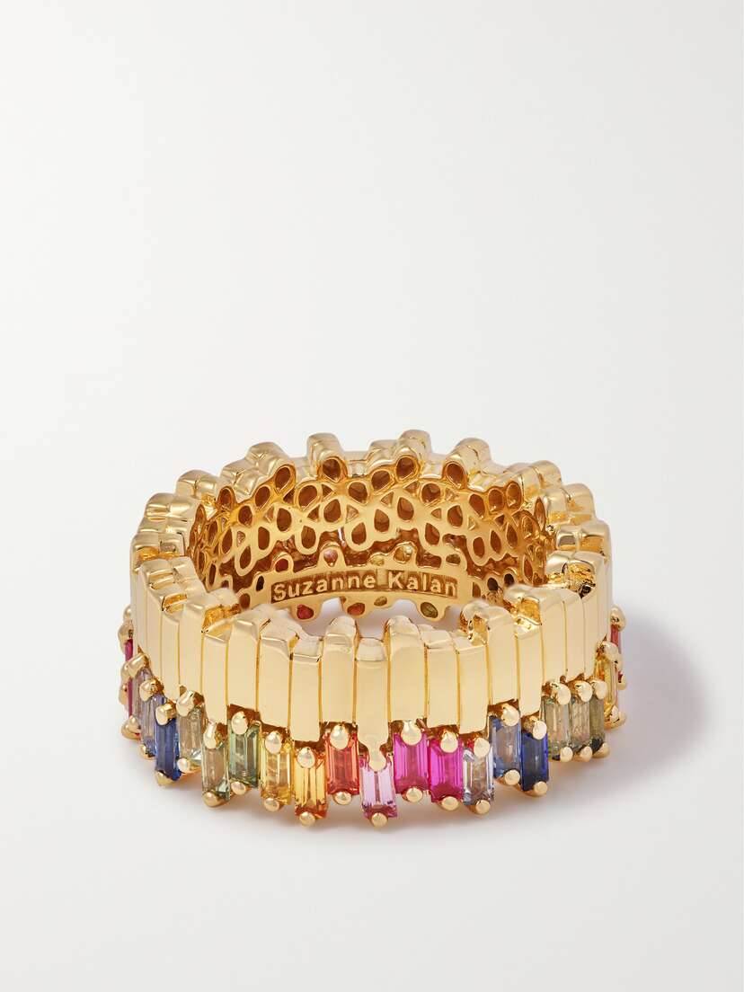 Suzanne Kalan 18-karat Gold Sapphire Ring