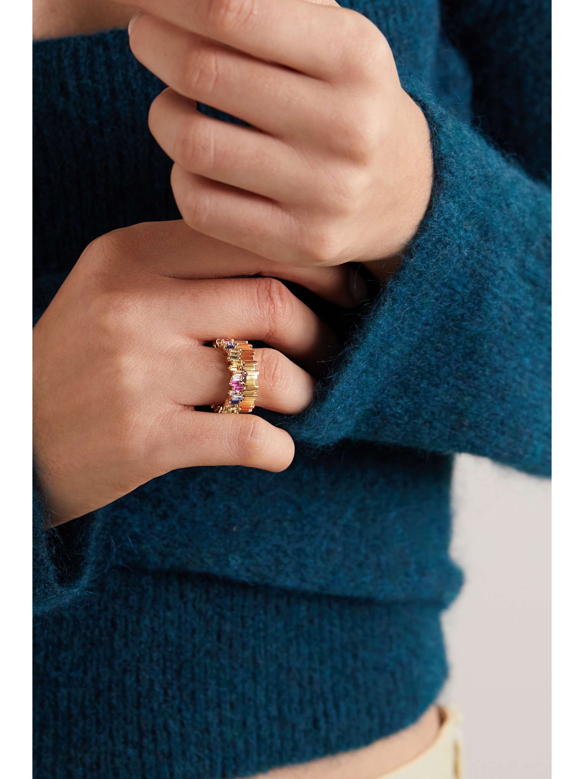 SUZANNE KALAN 18K 黄金蓝宝石戒指