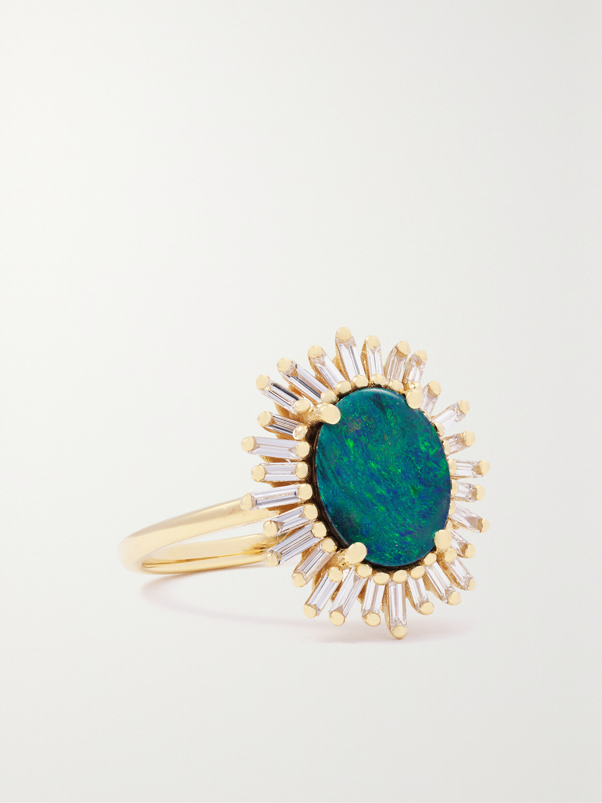 Suzanne Kalan 18-karat Gold, Opal And Diamond Ring