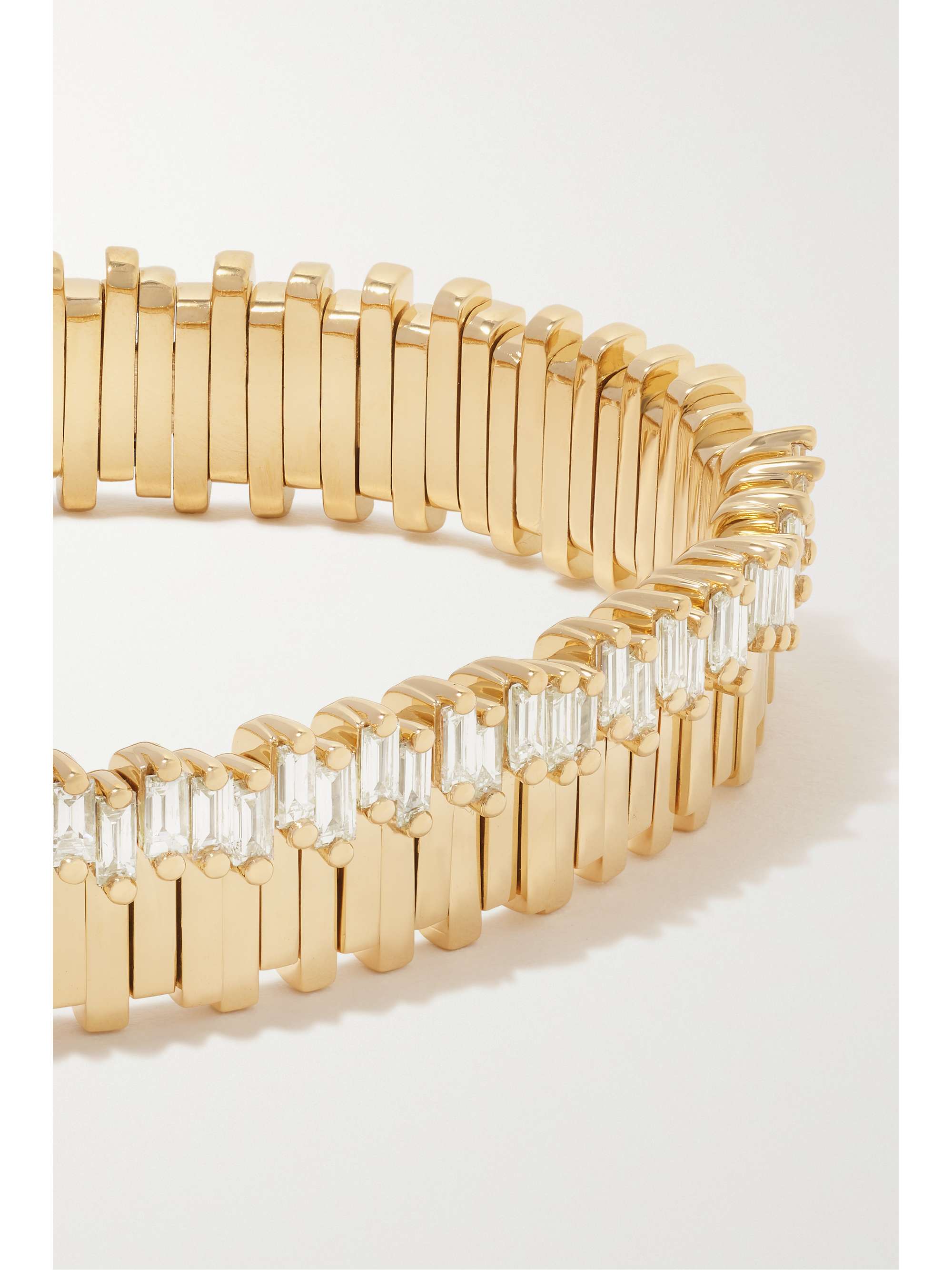 SUZANNE KALAN 18-karat gold diamond bracelet