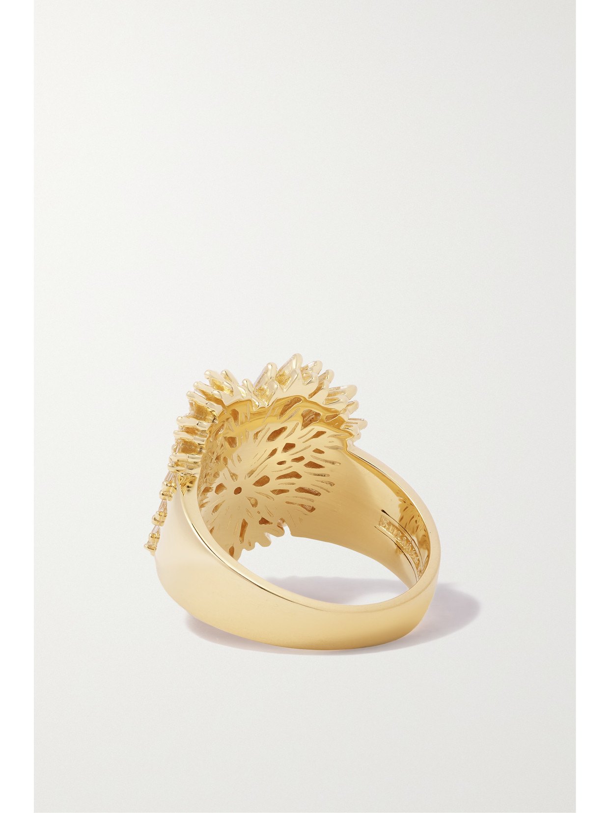 Suzanne Kalan Heart 18-karat Gold Diamond Ring In Gold
