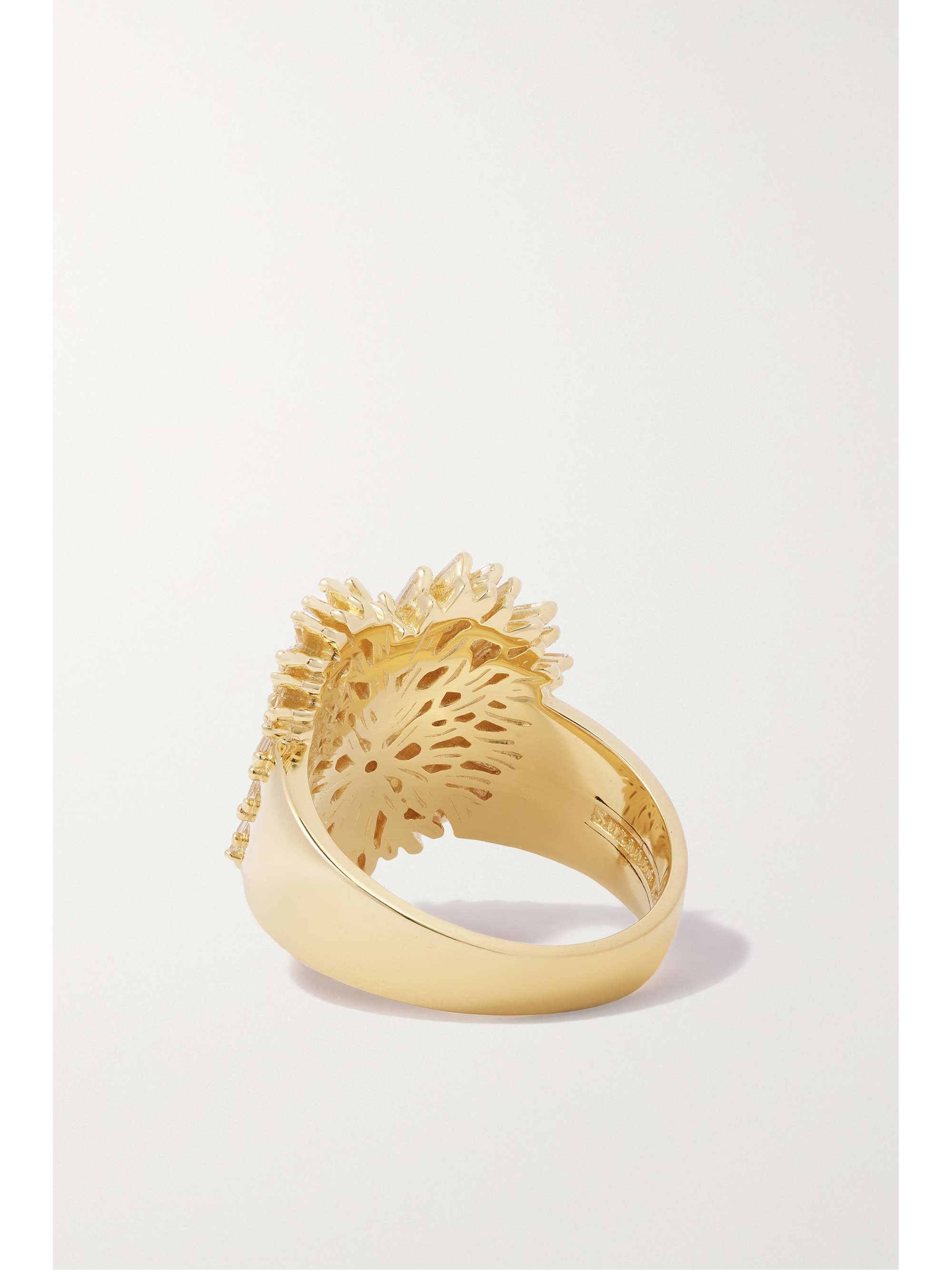 SUZANNE KALAN Heart 18-karat gold diamond ring