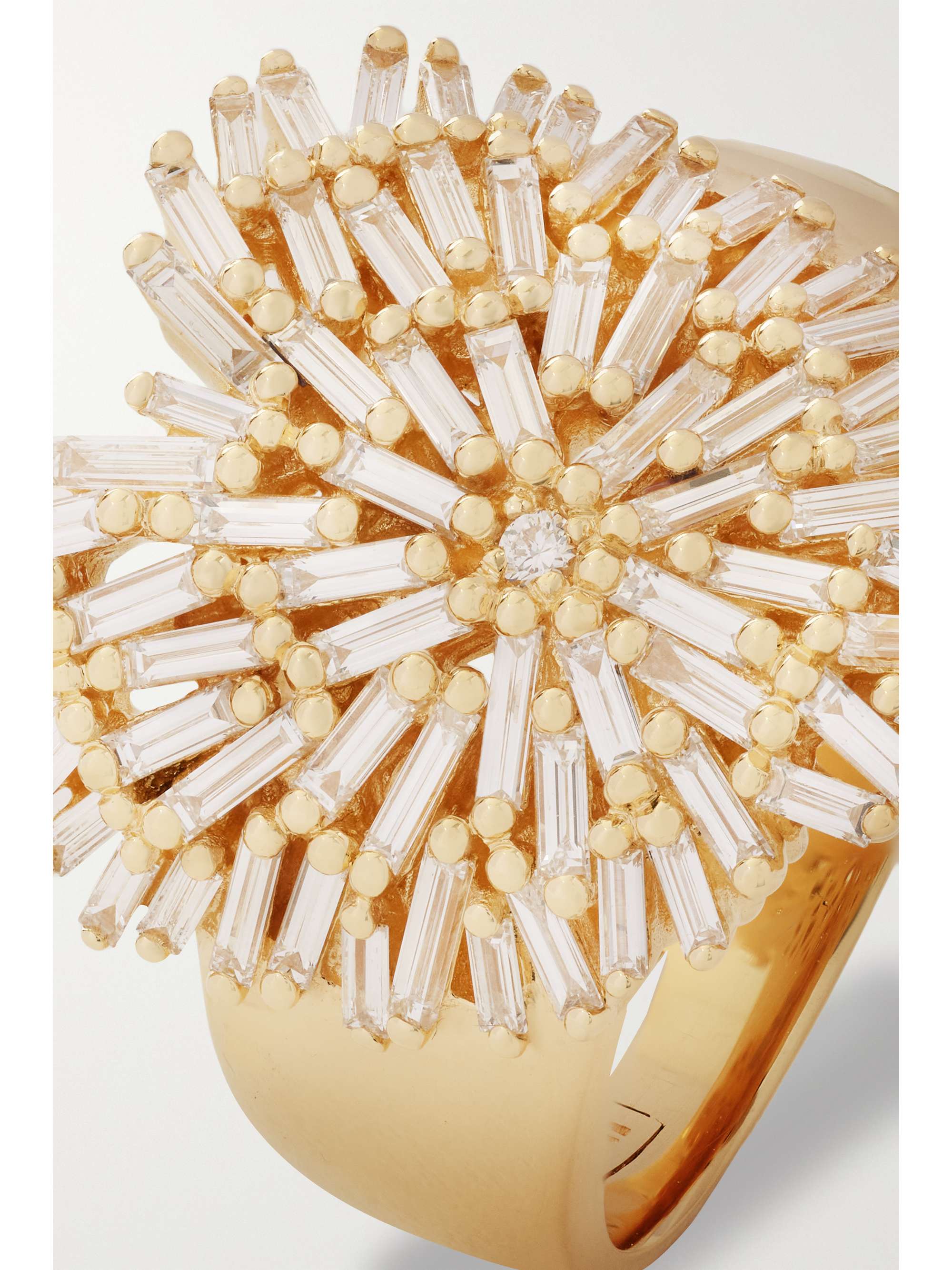 SUZANNE KALAN Heart 18-karat gold diamond ring
