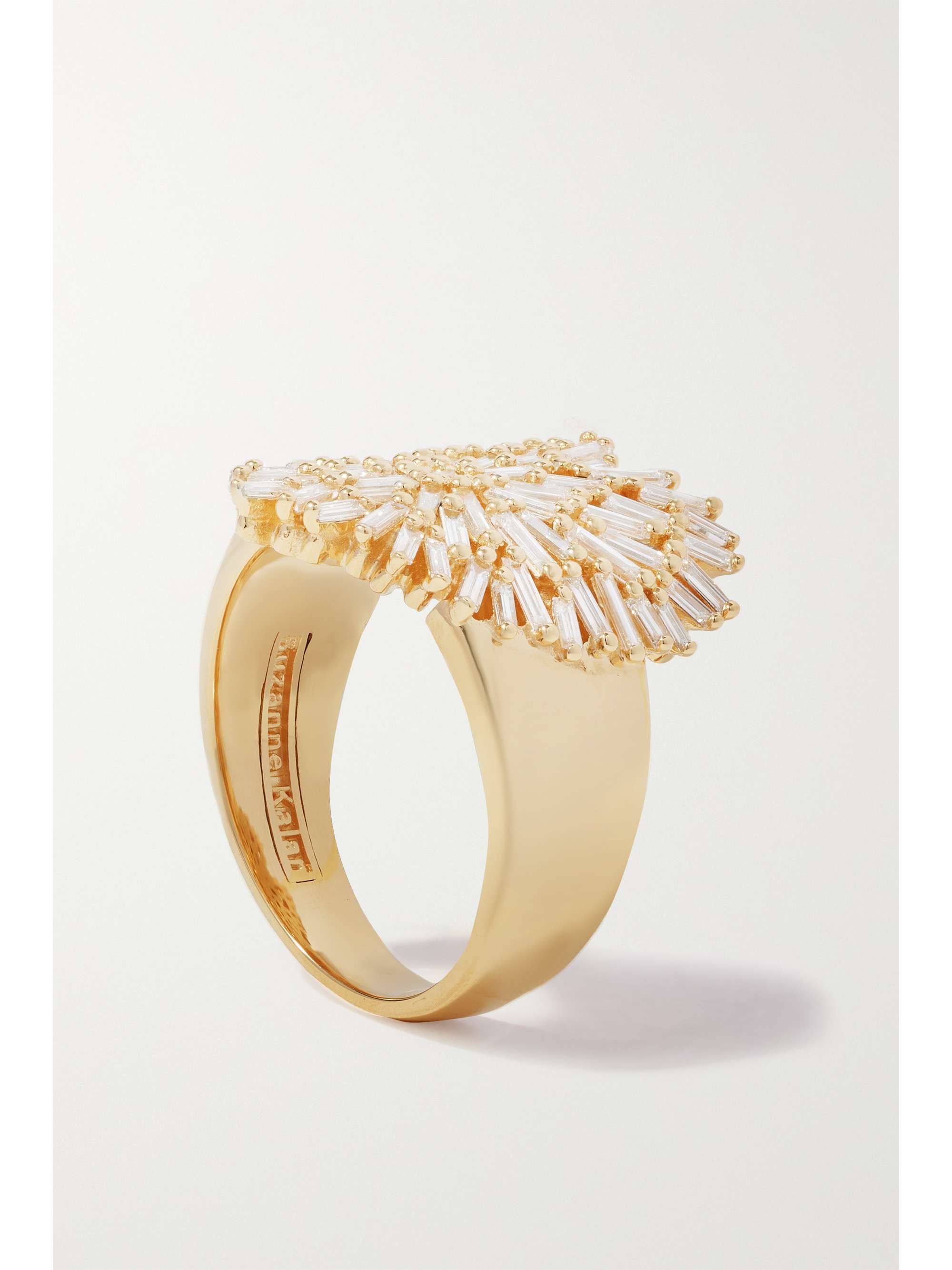 SUZANNE KALAN Heart 18-karat gold diamond ring