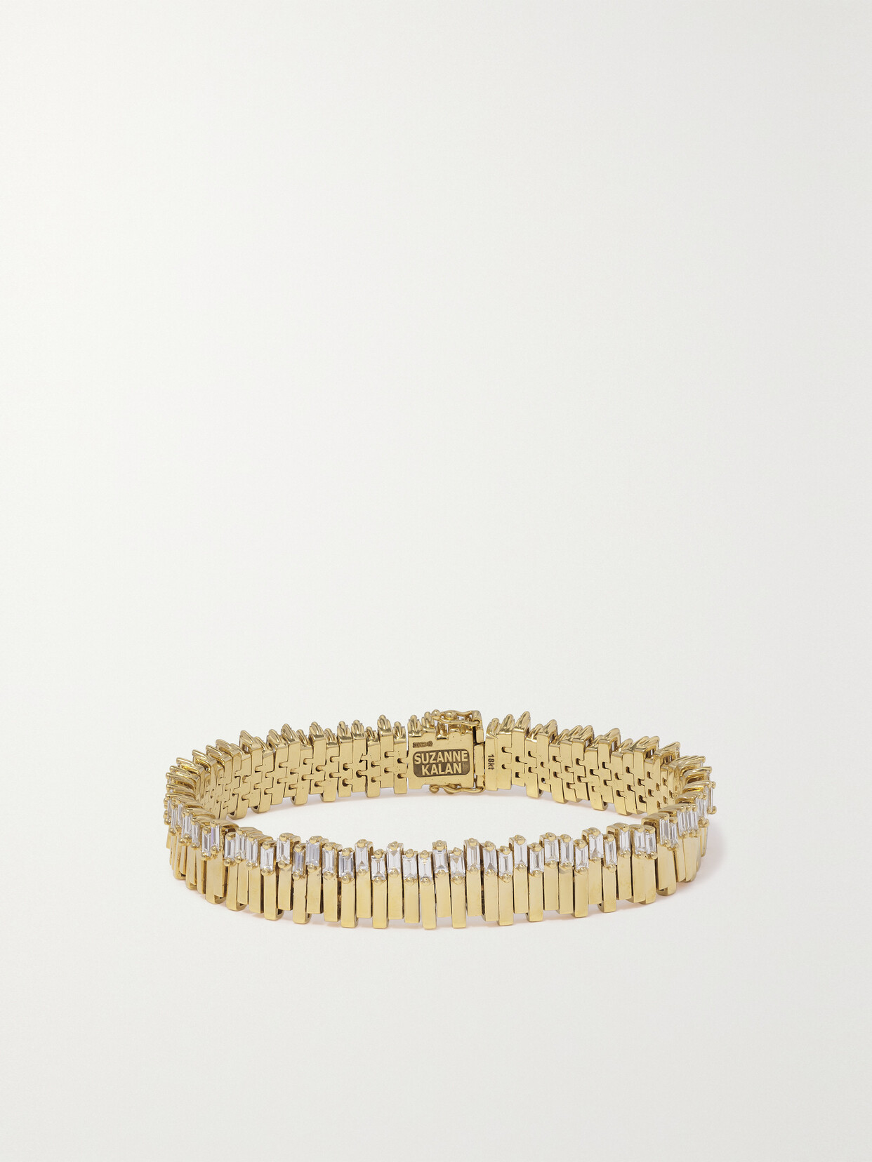 Suzanne Kalan 18-karat Gold Diamond Tennis Bracelet