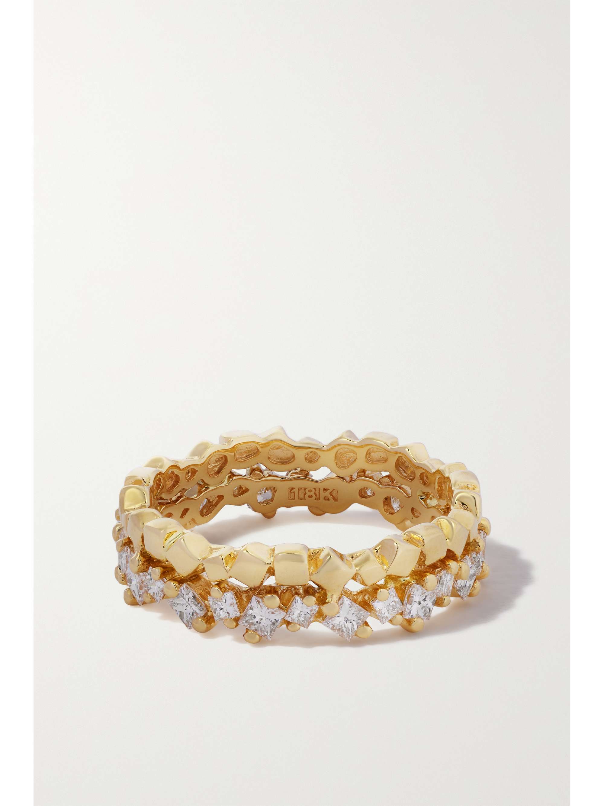 SUZANNE KALAN 18-karat gold diamond ring