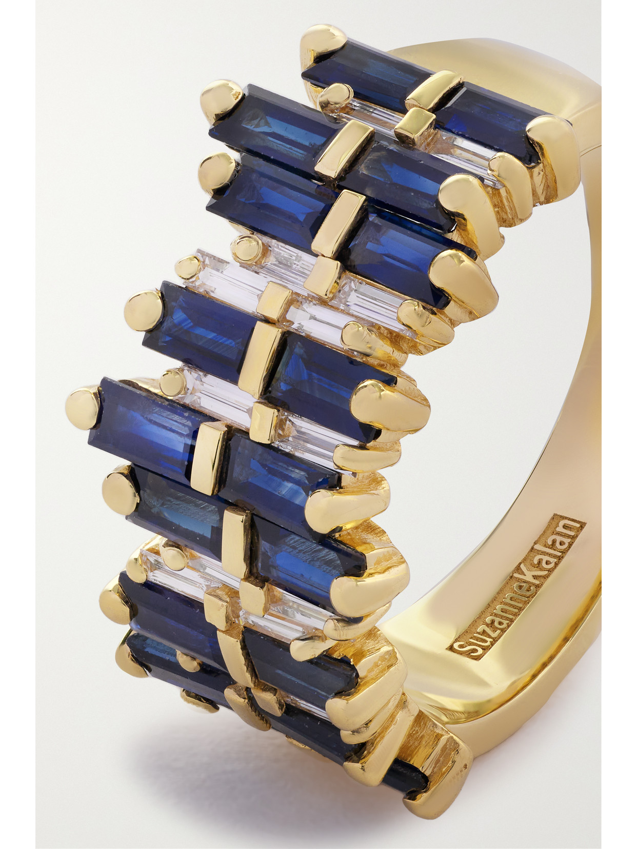 Suzanne Kalan 18-karat Gold, Sapphire And Diamond Ring In Gold