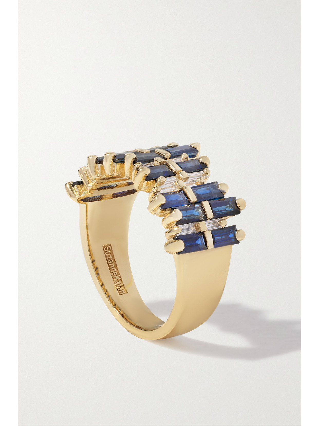 Suzanne Kalan 18-karat Gold, Sapphire And Diamond Ring In Gold