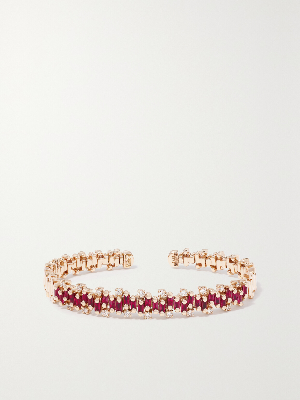 Suzanne Kalan Audrey 18-karat Rose Gold, Ruby And Diamond Bangle