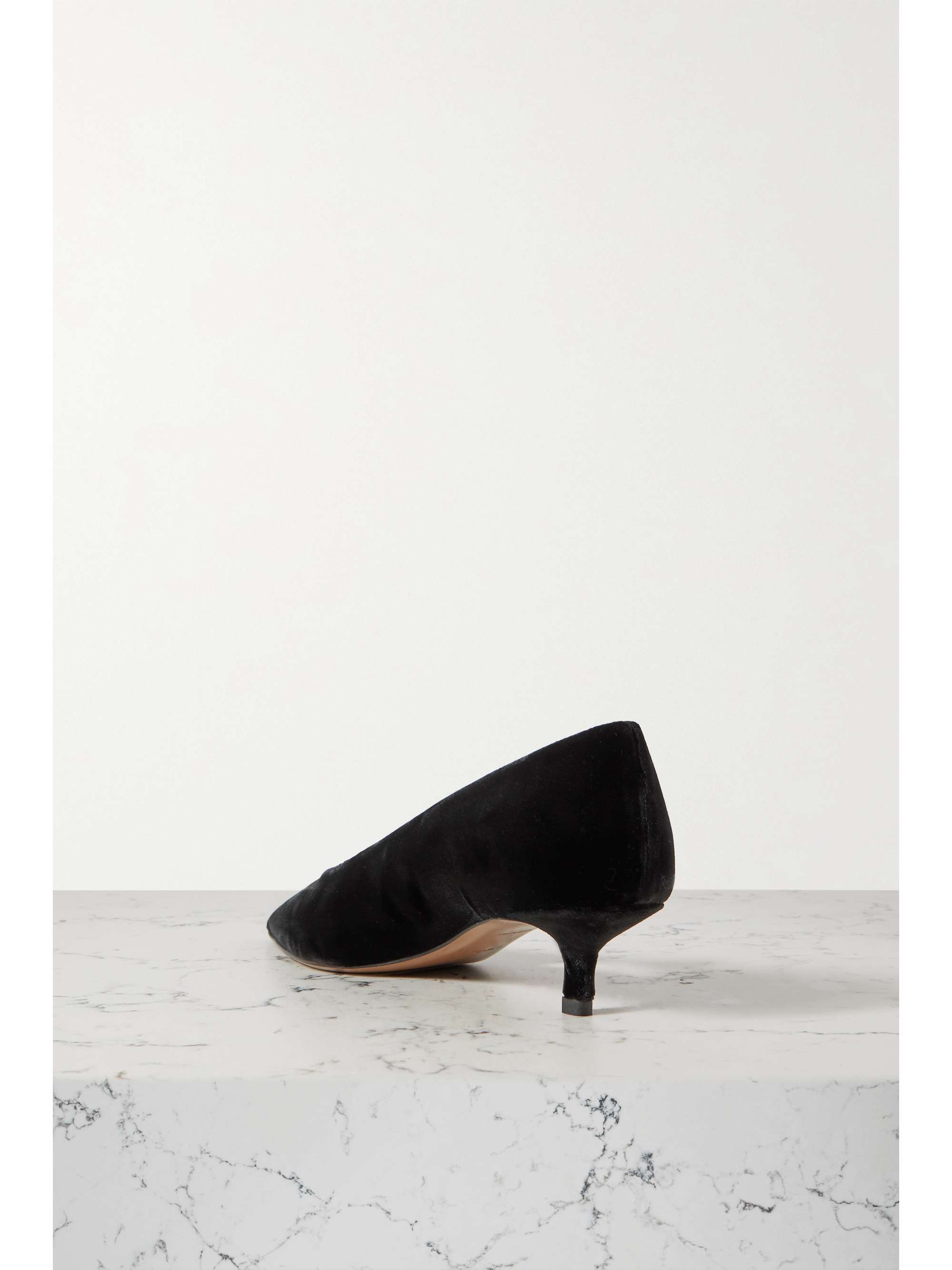NEOUS Gunite knotted cutout velvet pumps NETAPORTER