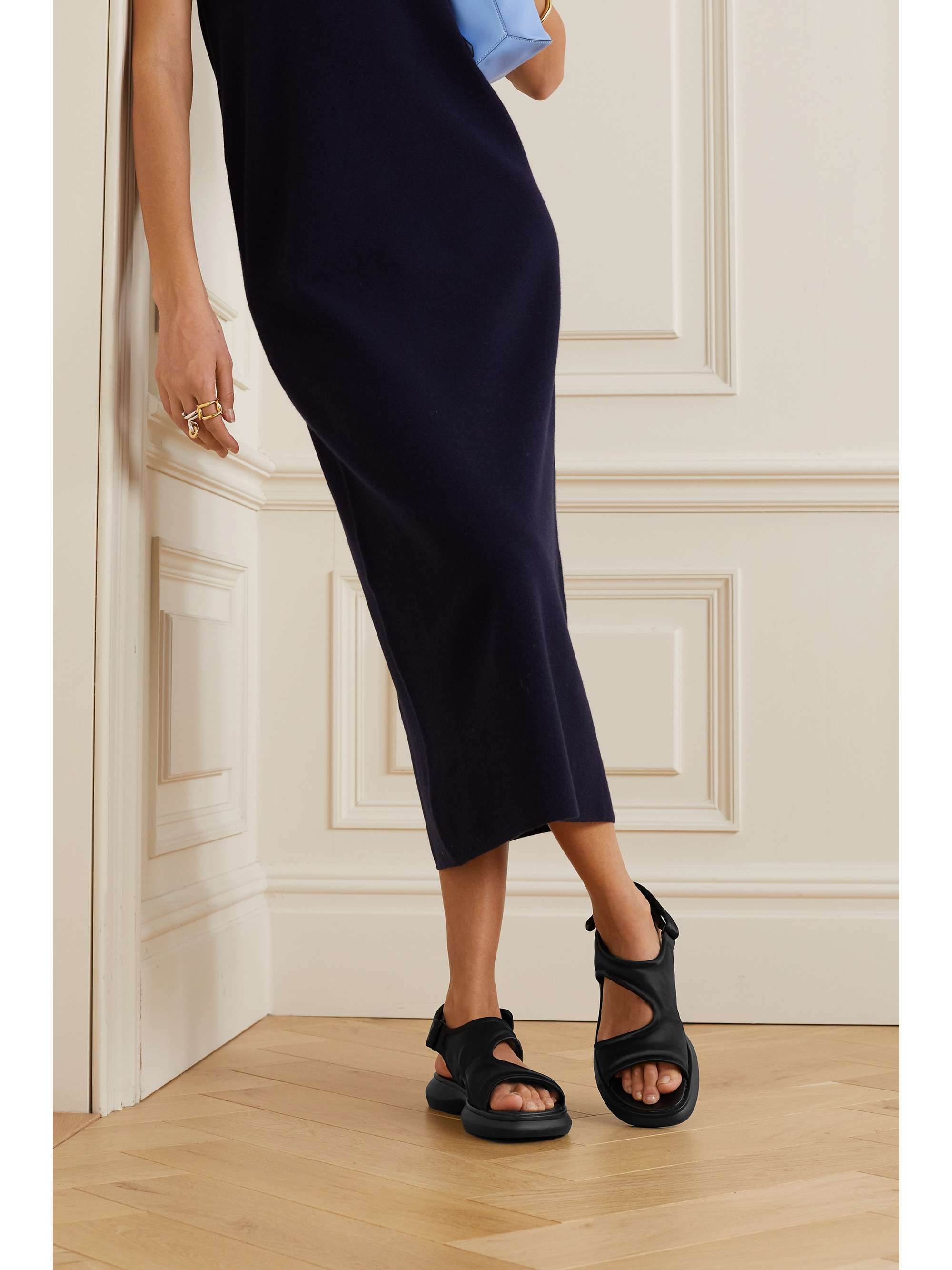 VINCE Fresca satin platform sandals