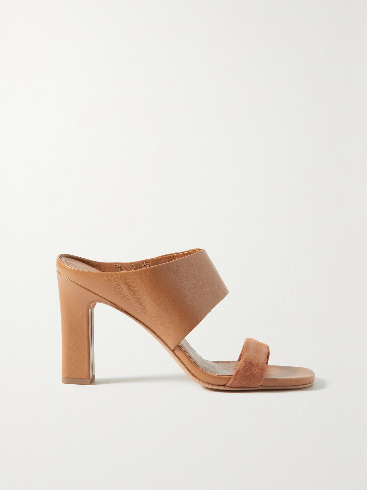 Vince - Quinn Leather And Suede Mules - Brown