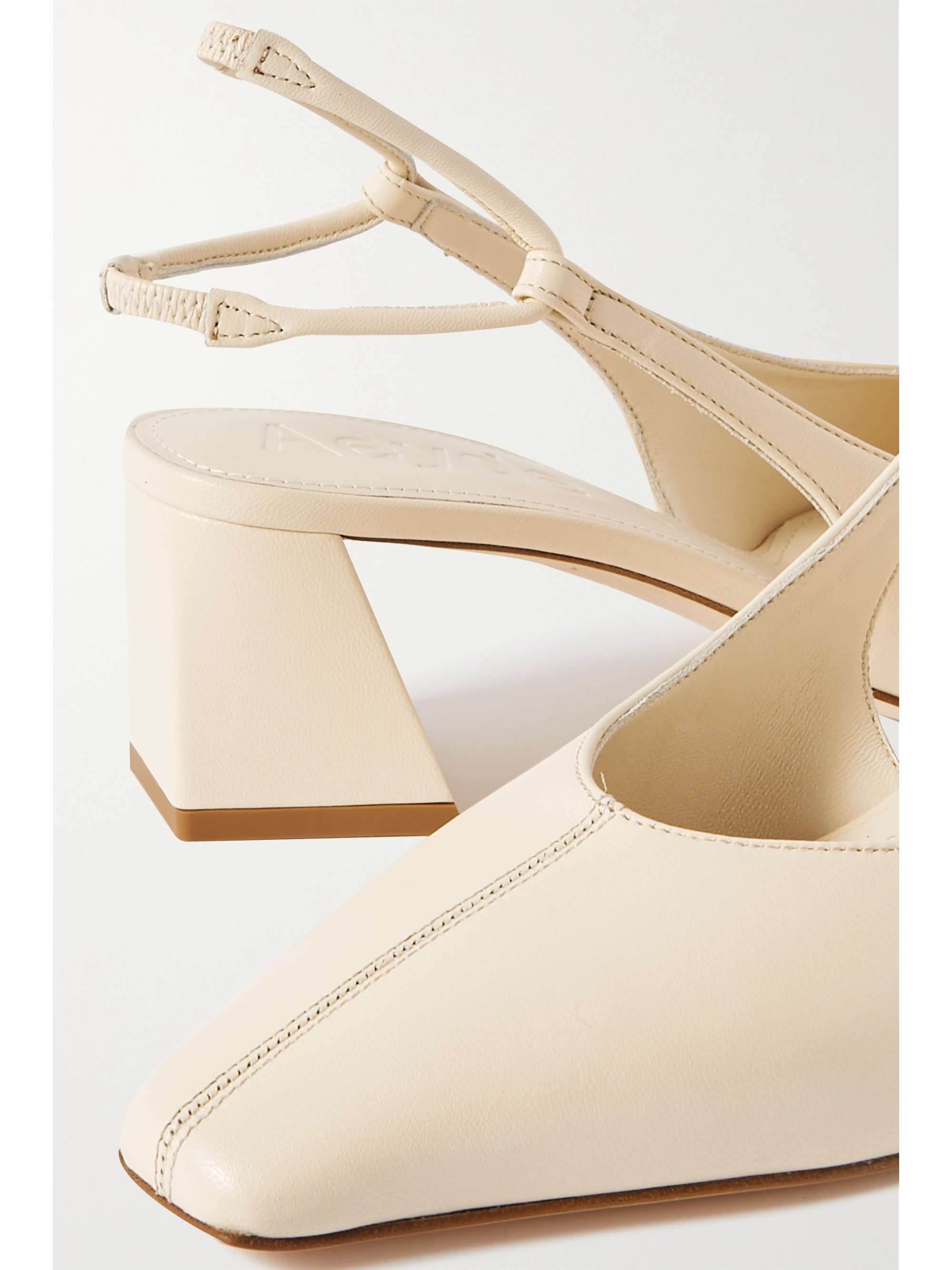 AEYDE Polly leather slingback pumps
