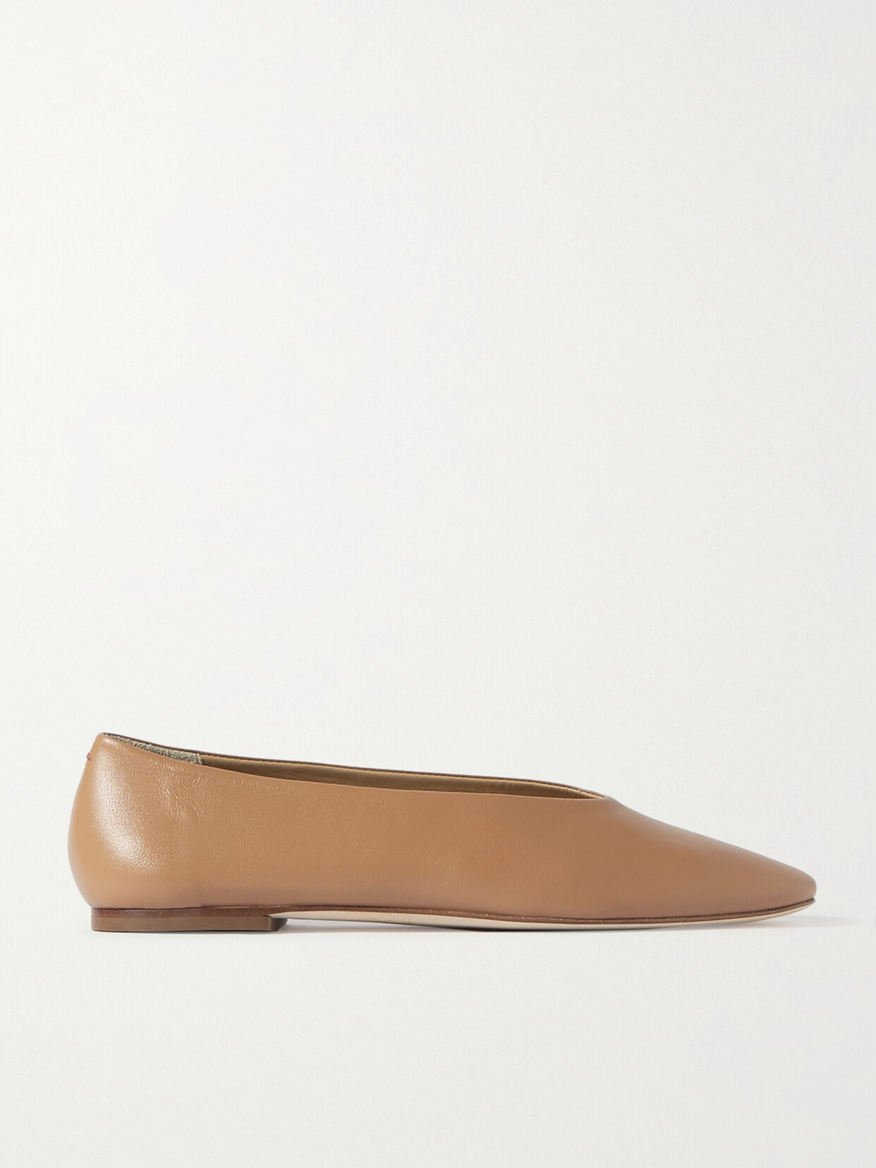 Aeyde Kirsten Leather Ballet Flats In Neutrals