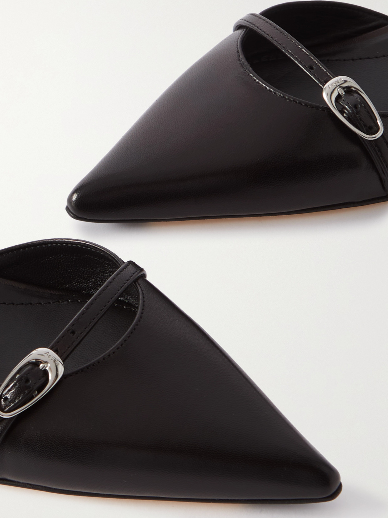 Aeyde Woman Pumps Black Size 7 Leather