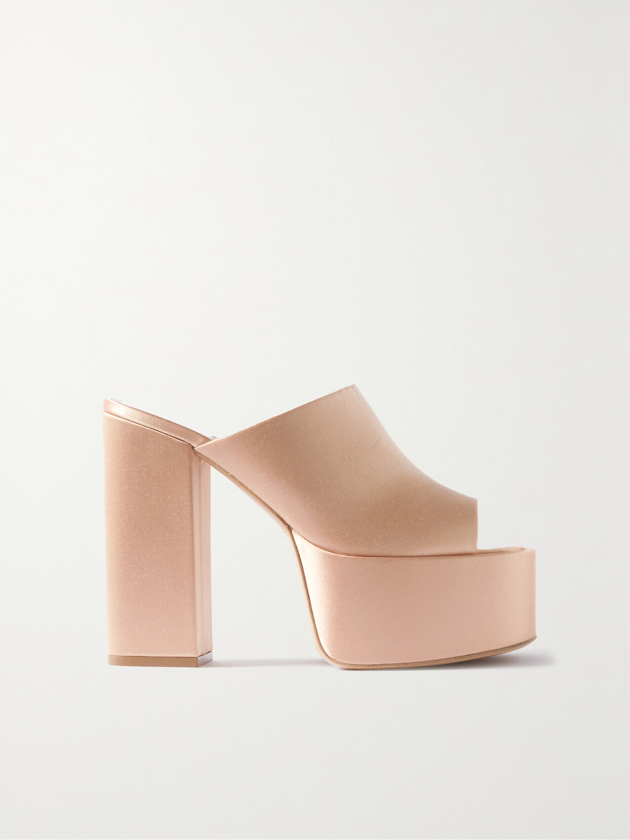 Paris Texas Sasha Satin Platform Sandals - Pink