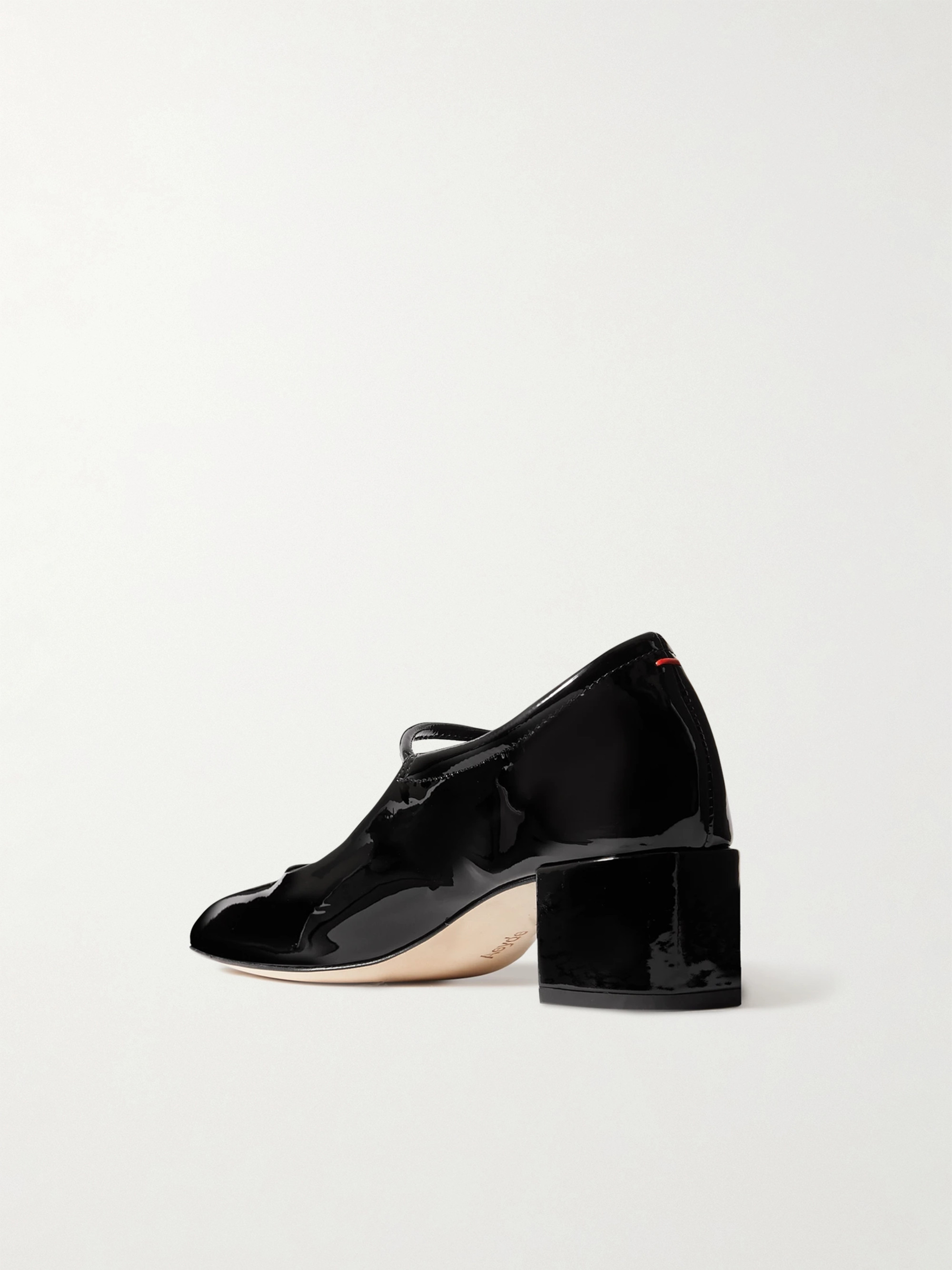 AEYDE Aline patent-leather Mary Jane pumps