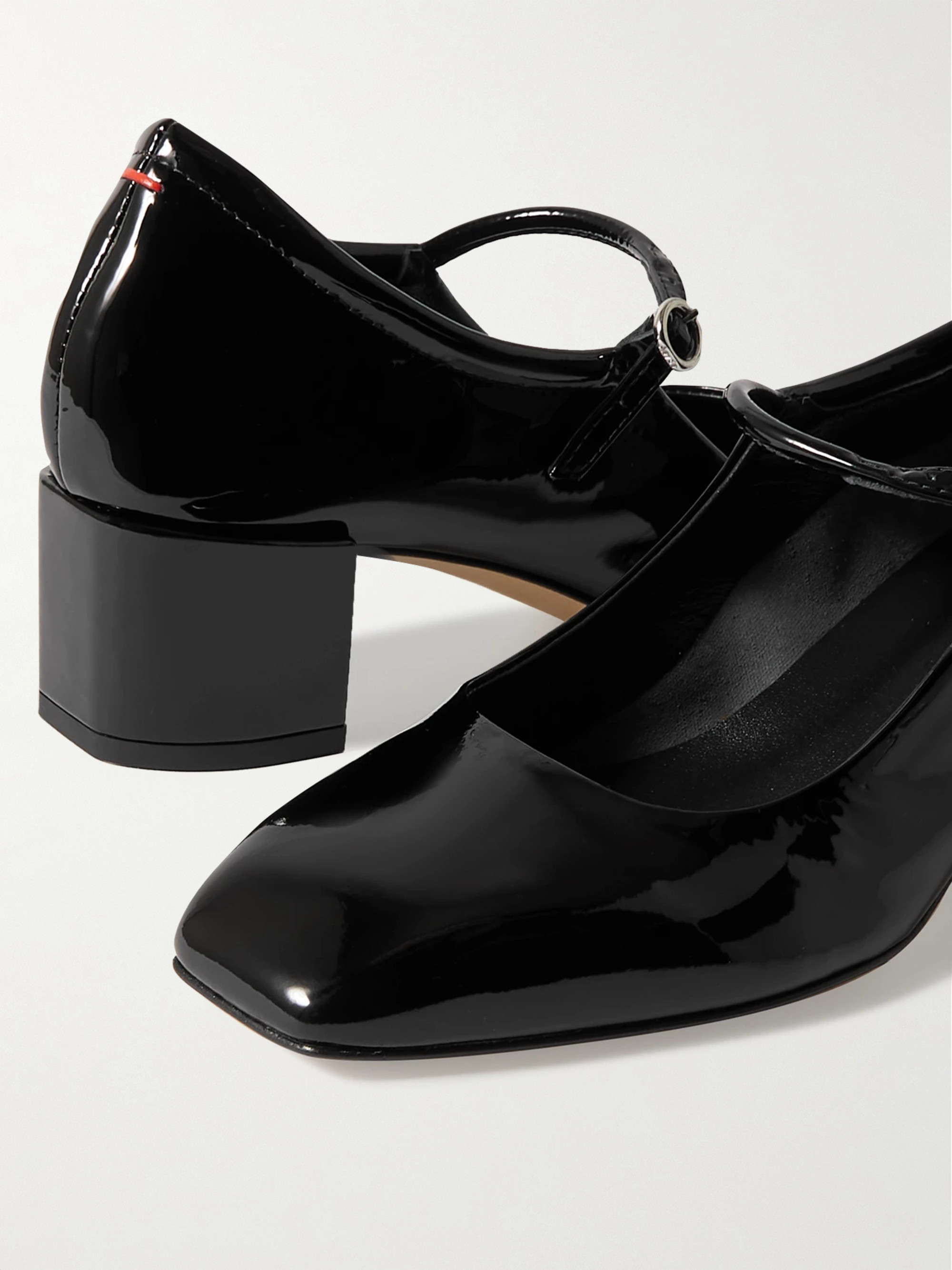 AEYDE Aline patent-leather Mary Jane pumps