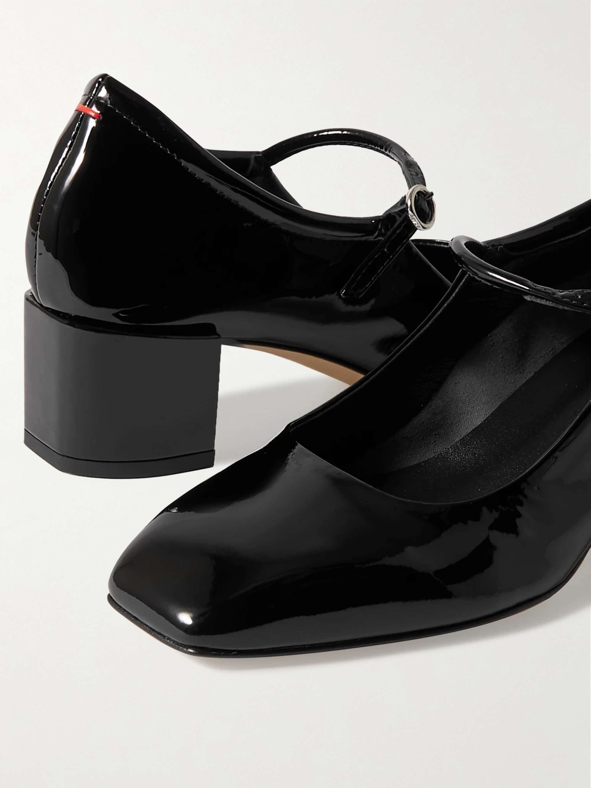 AEYDE Aline patent-leather Mary Jane pumps | NET-A-PORTER