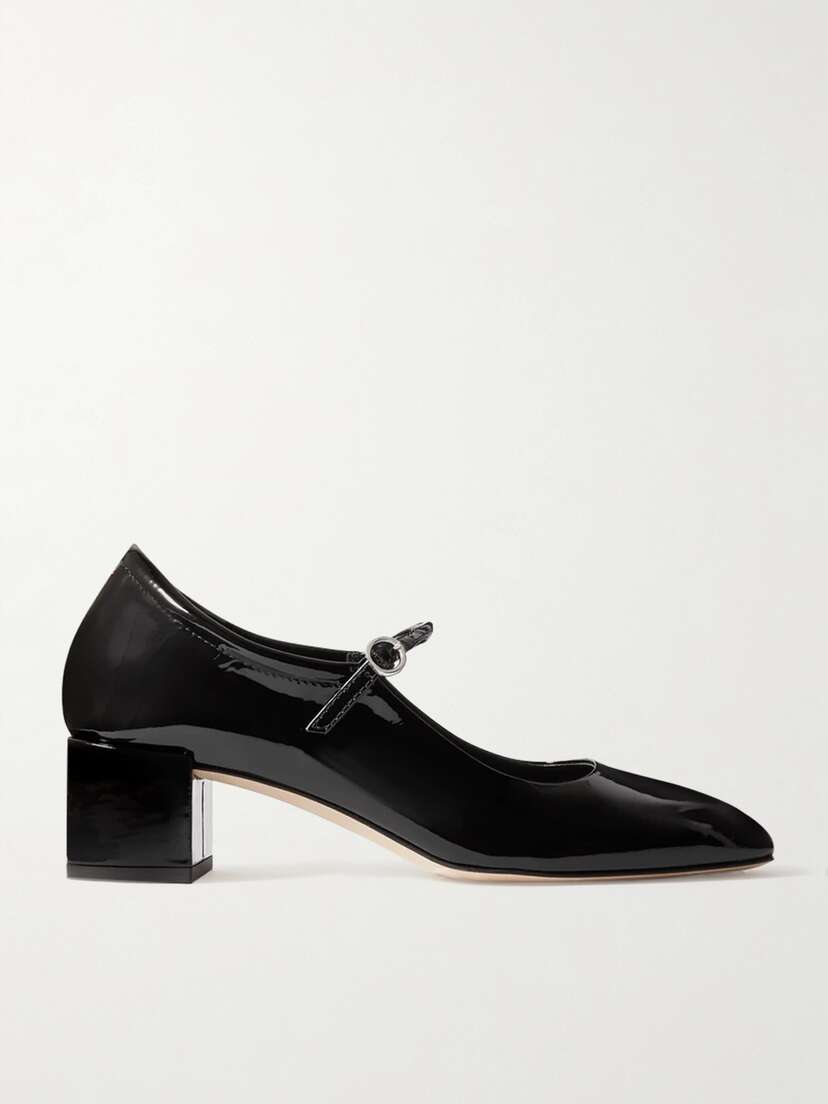 aeyde Aline Patent-leather Mary Jane Pumps
