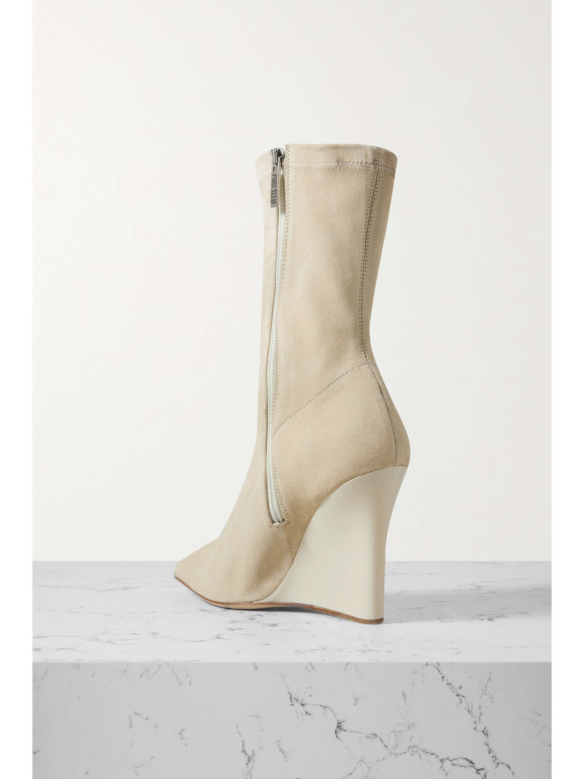 PARIS TEXAS Wanda suede wedge ankle boots