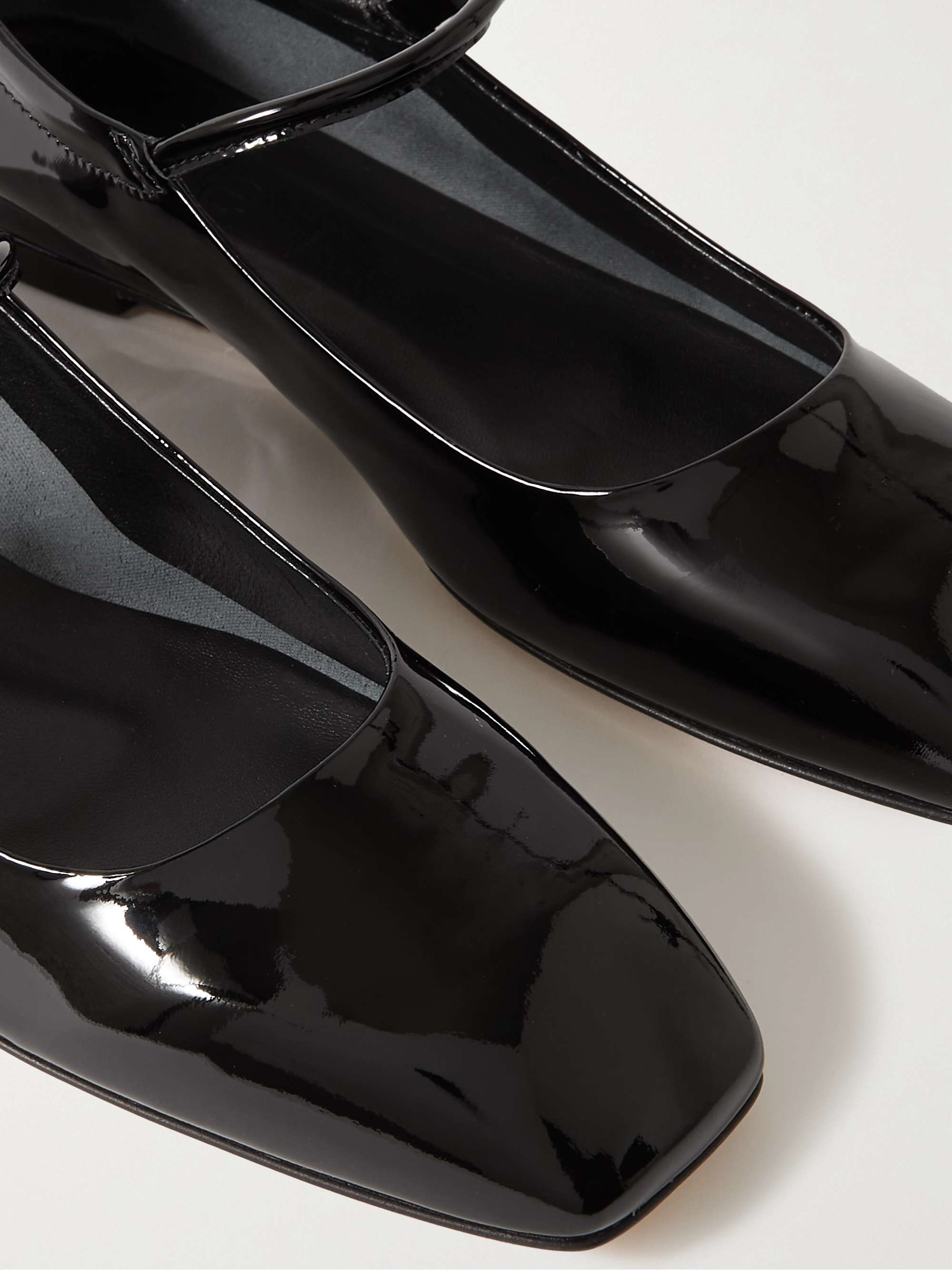 AEYDE Uma patent-leather Mary Jane ballet flats | NET-A-PORTER