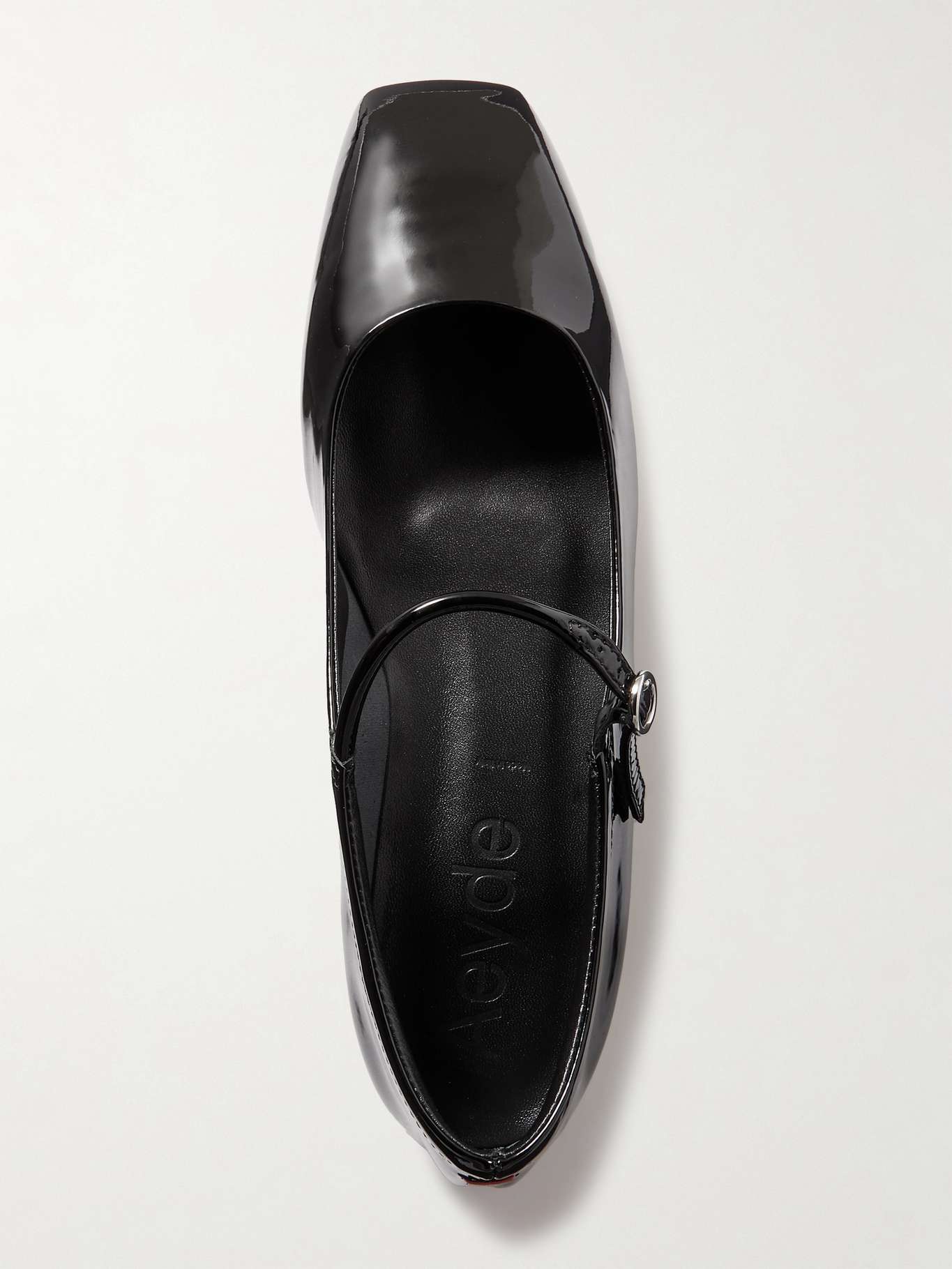 AEYDE Uma patentleather Mary Jane ballet flats NETAPORTER