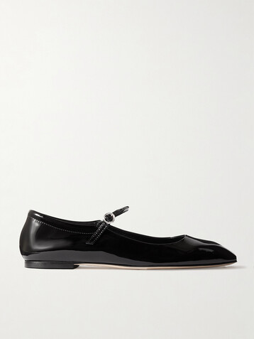 AEYDE Uma patent-leather Mary Jane ballet flats