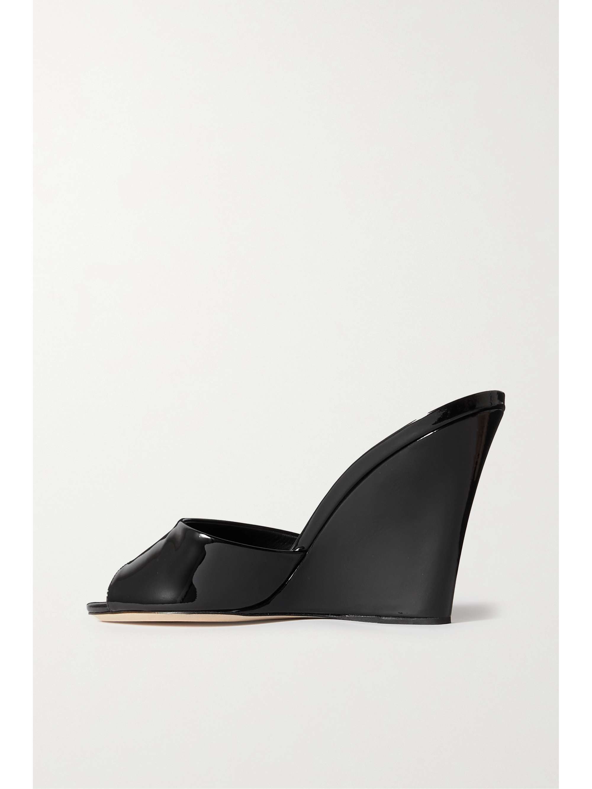 PARIS TEXAS Wanda patent-leather wedge mules