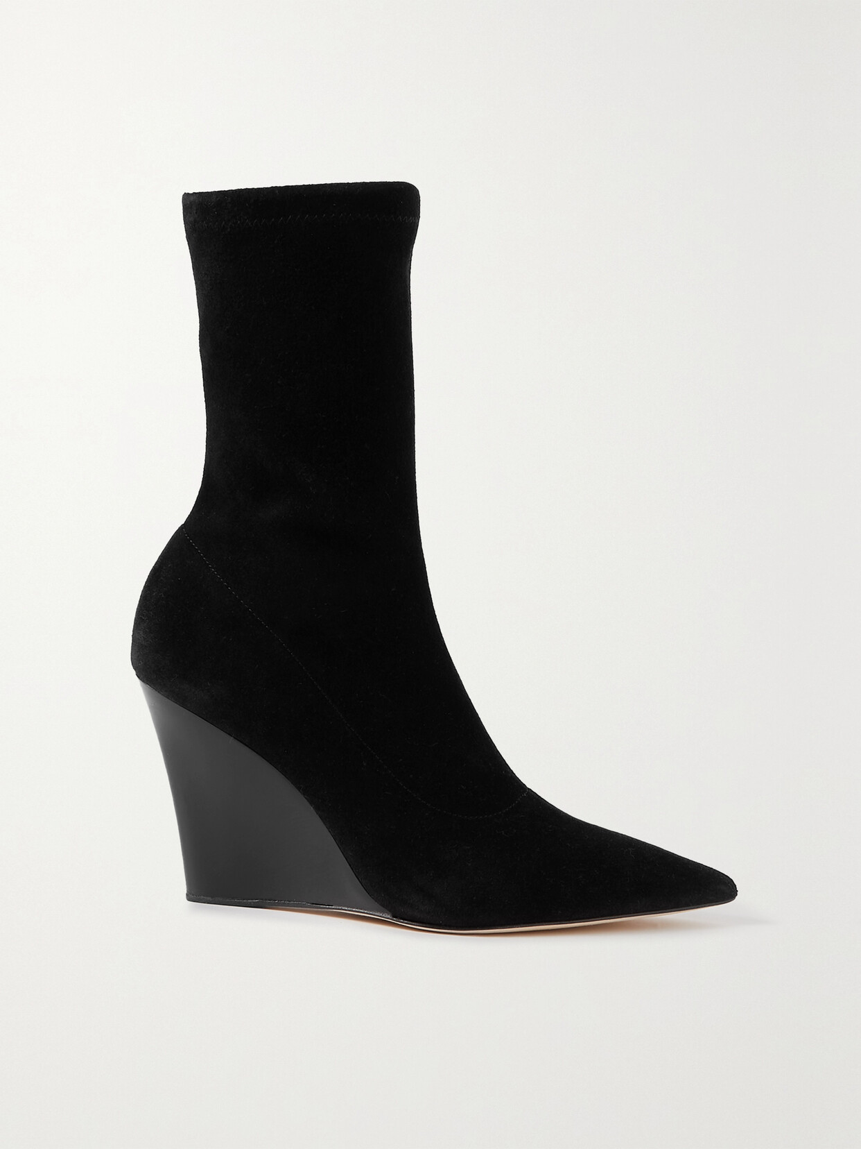 Paris Texas Wanda Suede Wedge Ankle Boots