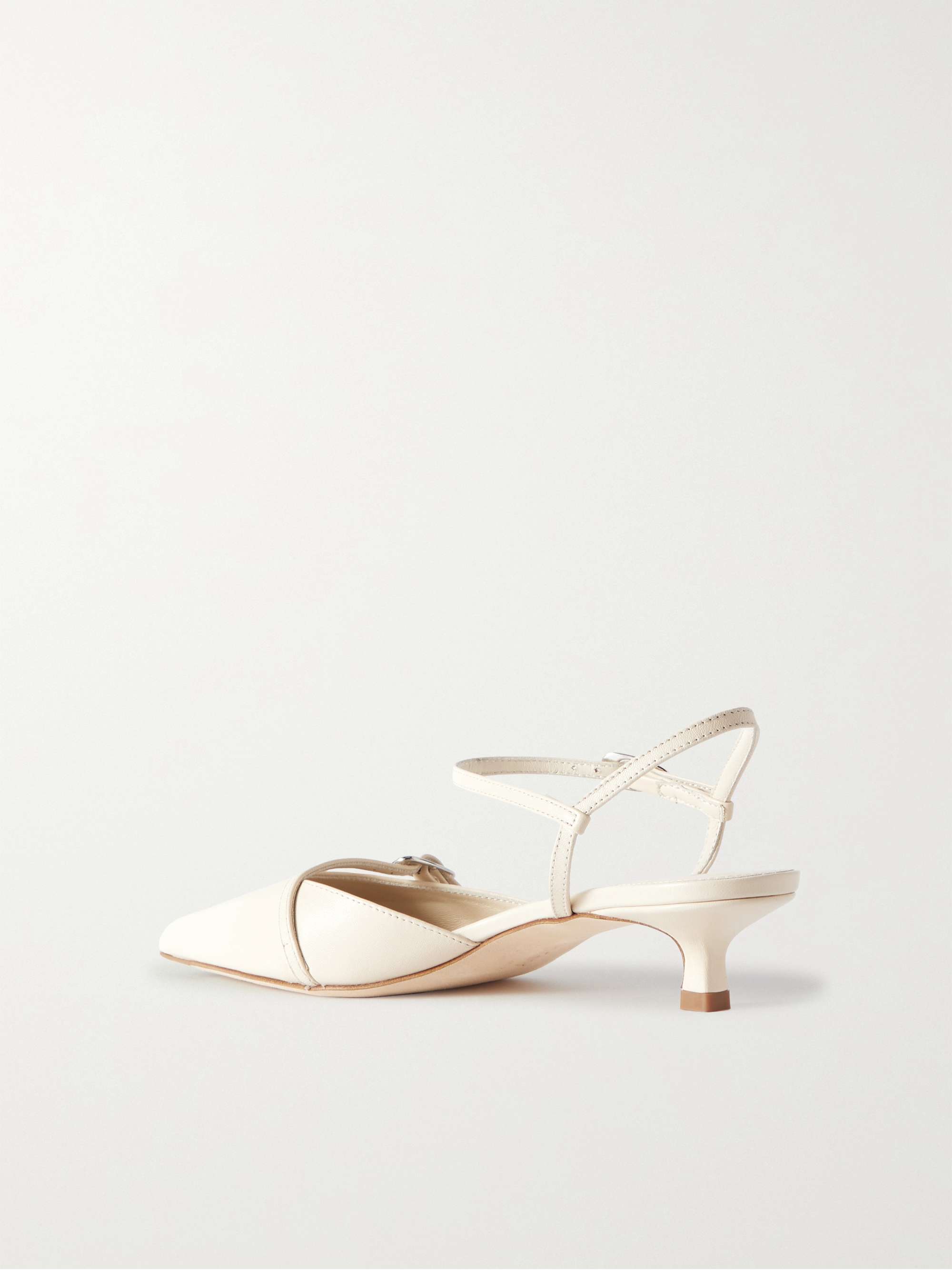 AEYDE Melia leather point-toe pumps