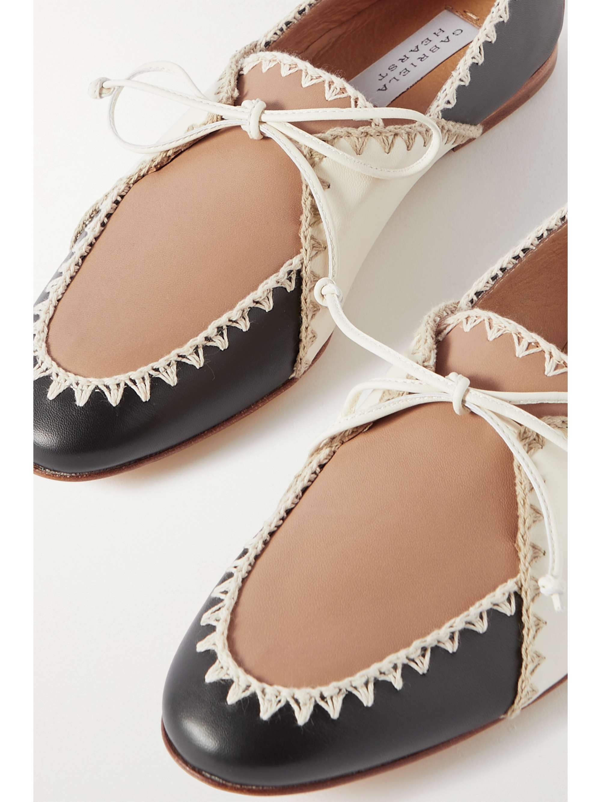 GABRIELA HEARST Hawett color-block leather point-toe flats