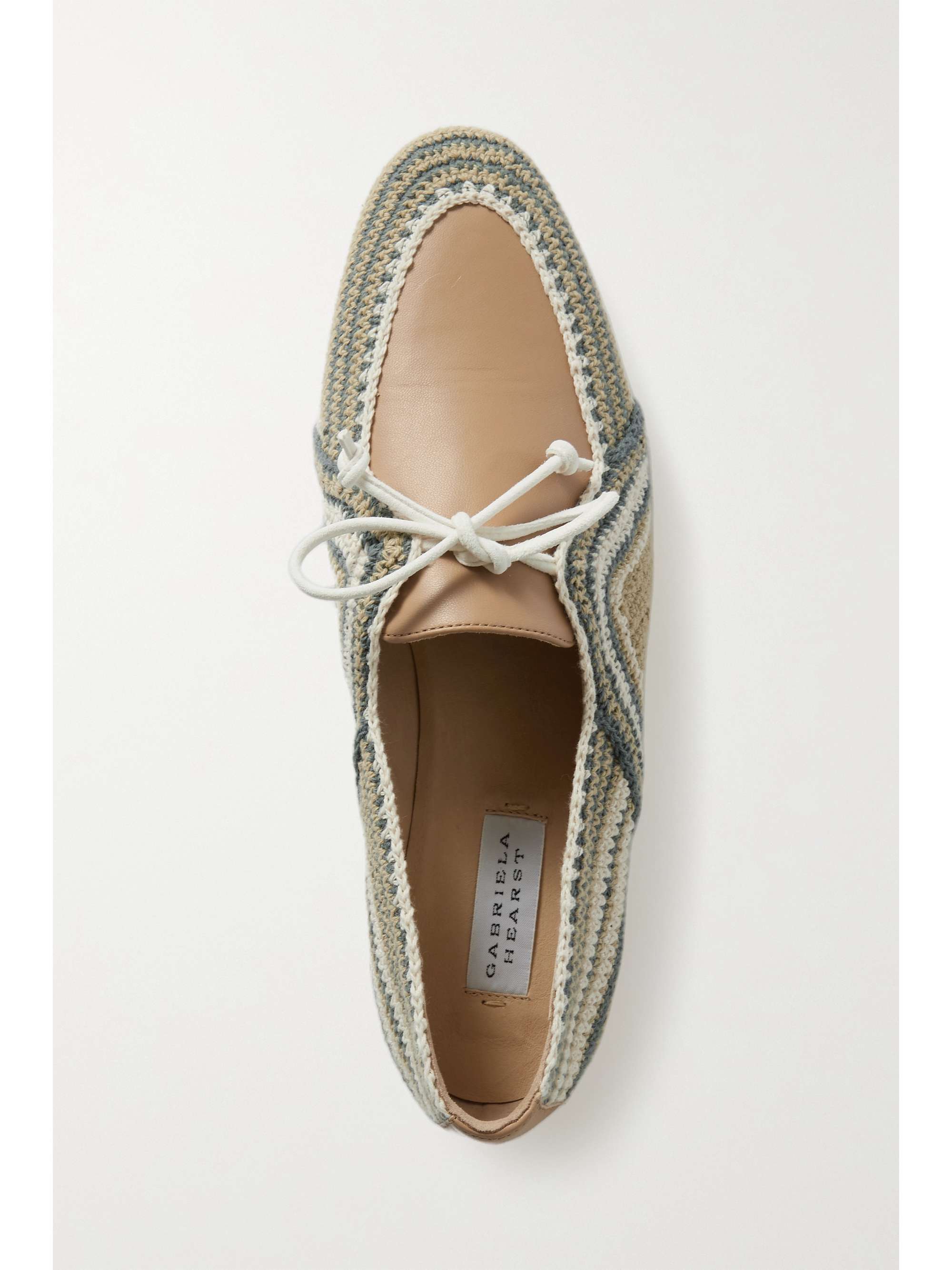 GABRIELA HEARST Hays crochet-trimmed leather loafers