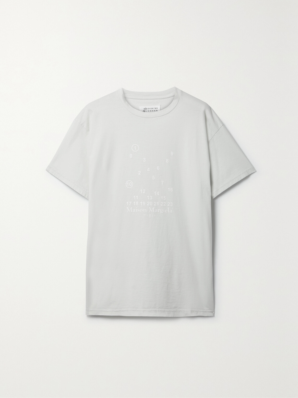 Maison Margiela - Printed Cotton-jersey T-shirt - Ecru