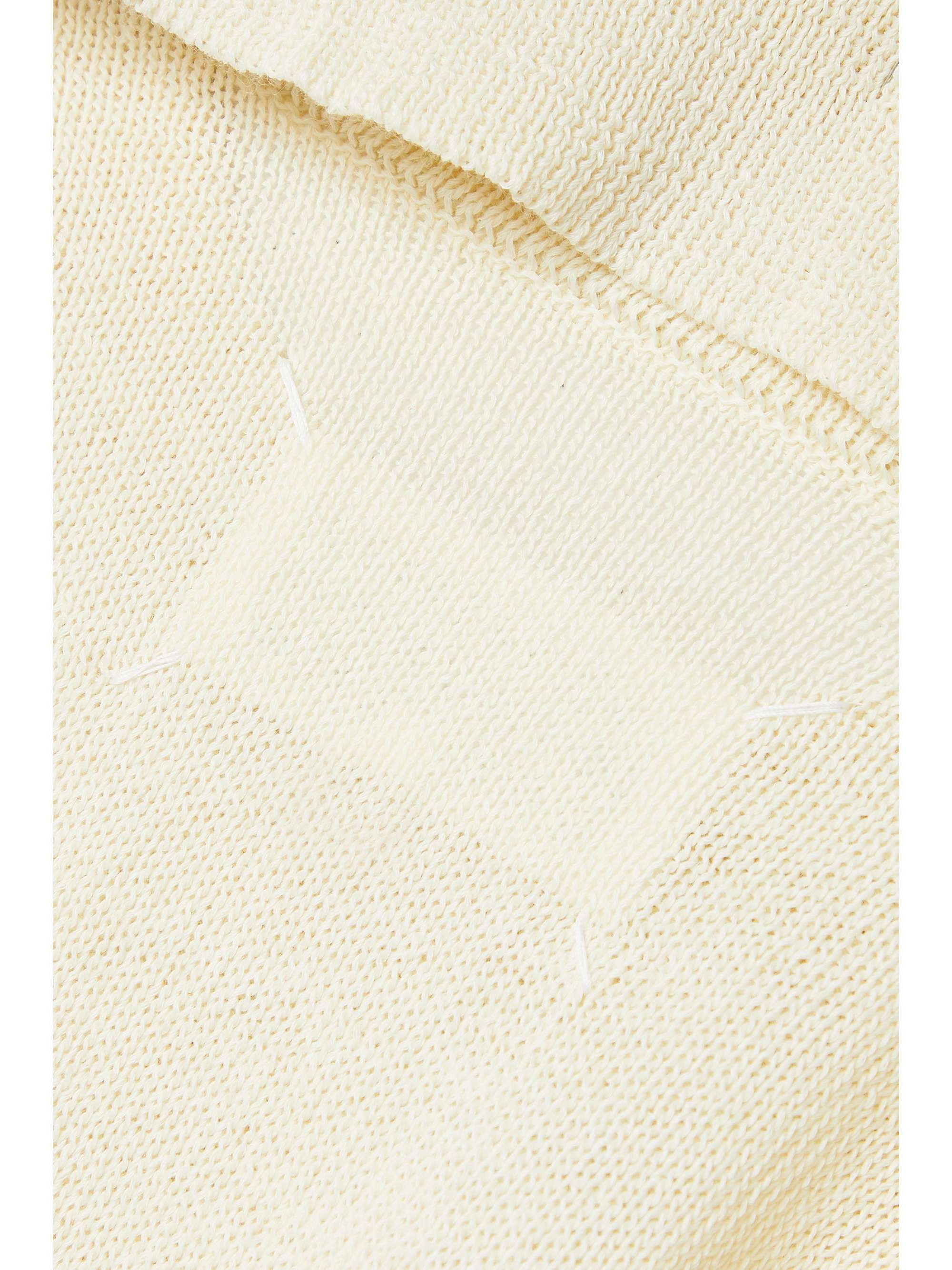 MAISON MARGIELA Distressed wool-blend polo top