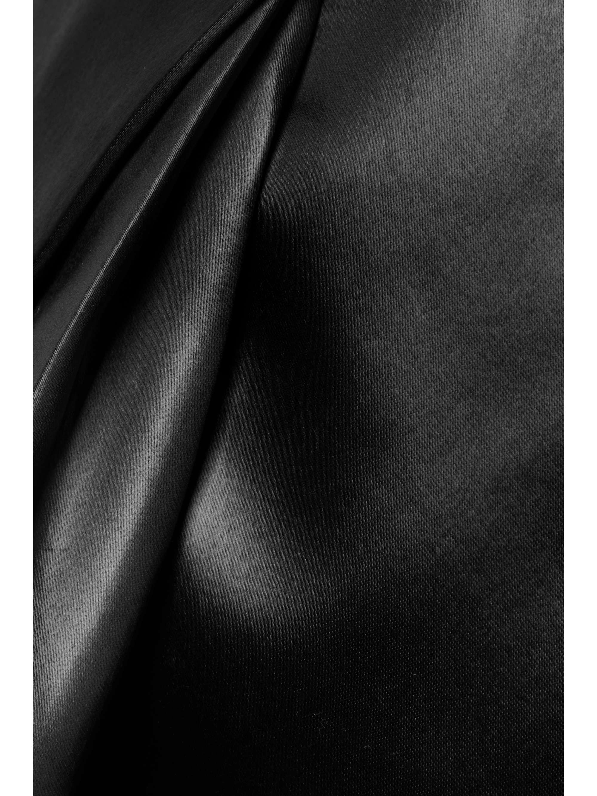 MAISON MARGIELA Pleated duchesse-satin midi skirt