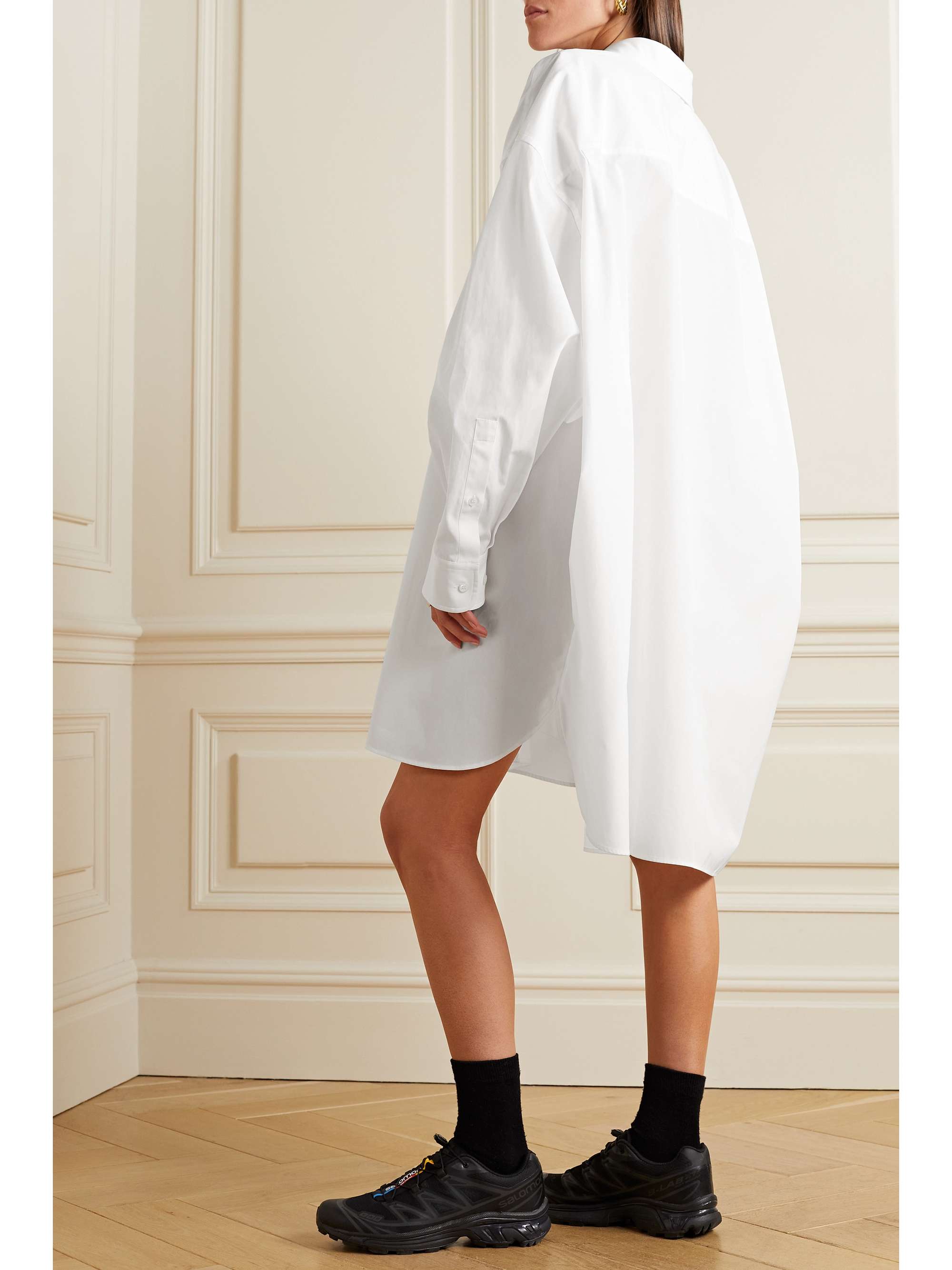 MAISON MARGIELA Oversized cotton-poplin shirt dress