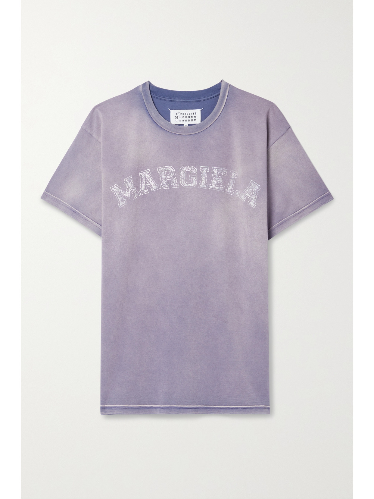 Maison Margiela - Printed Cotton-jersey T-shirt - Purple